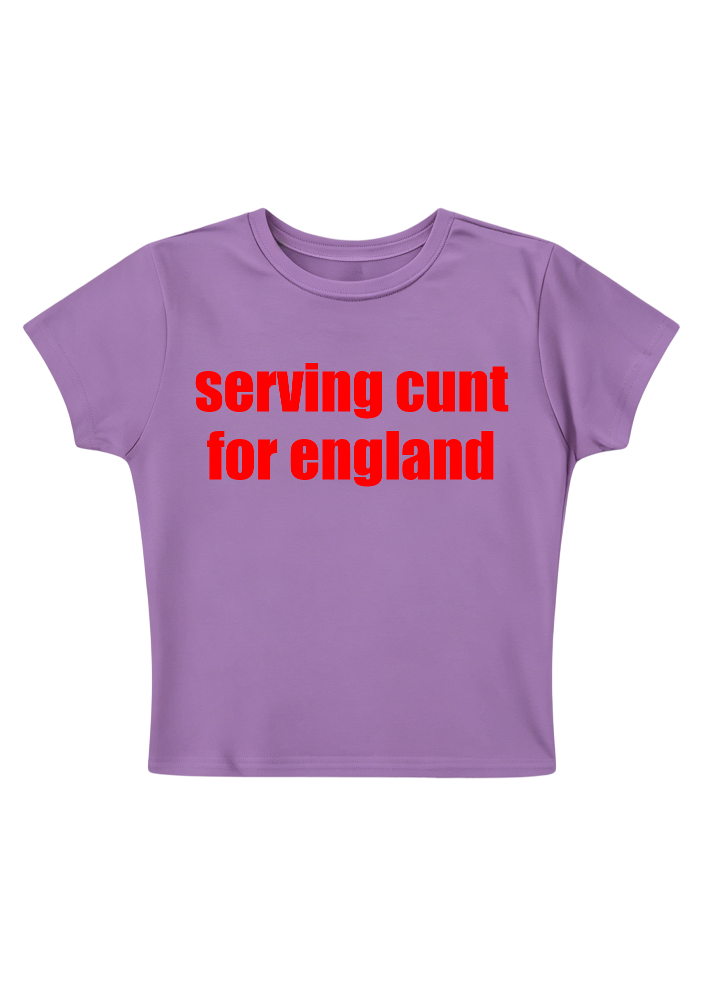 Serving Cxxt For England Y2K Baby Tee