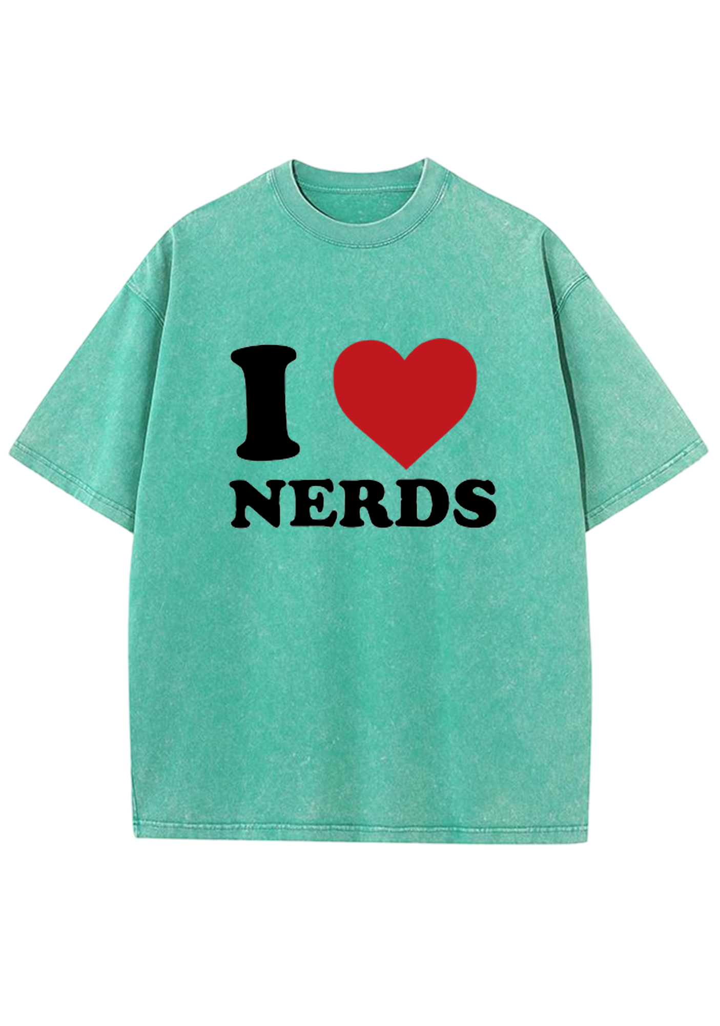 I Love Nerds Y2K Washed Tee