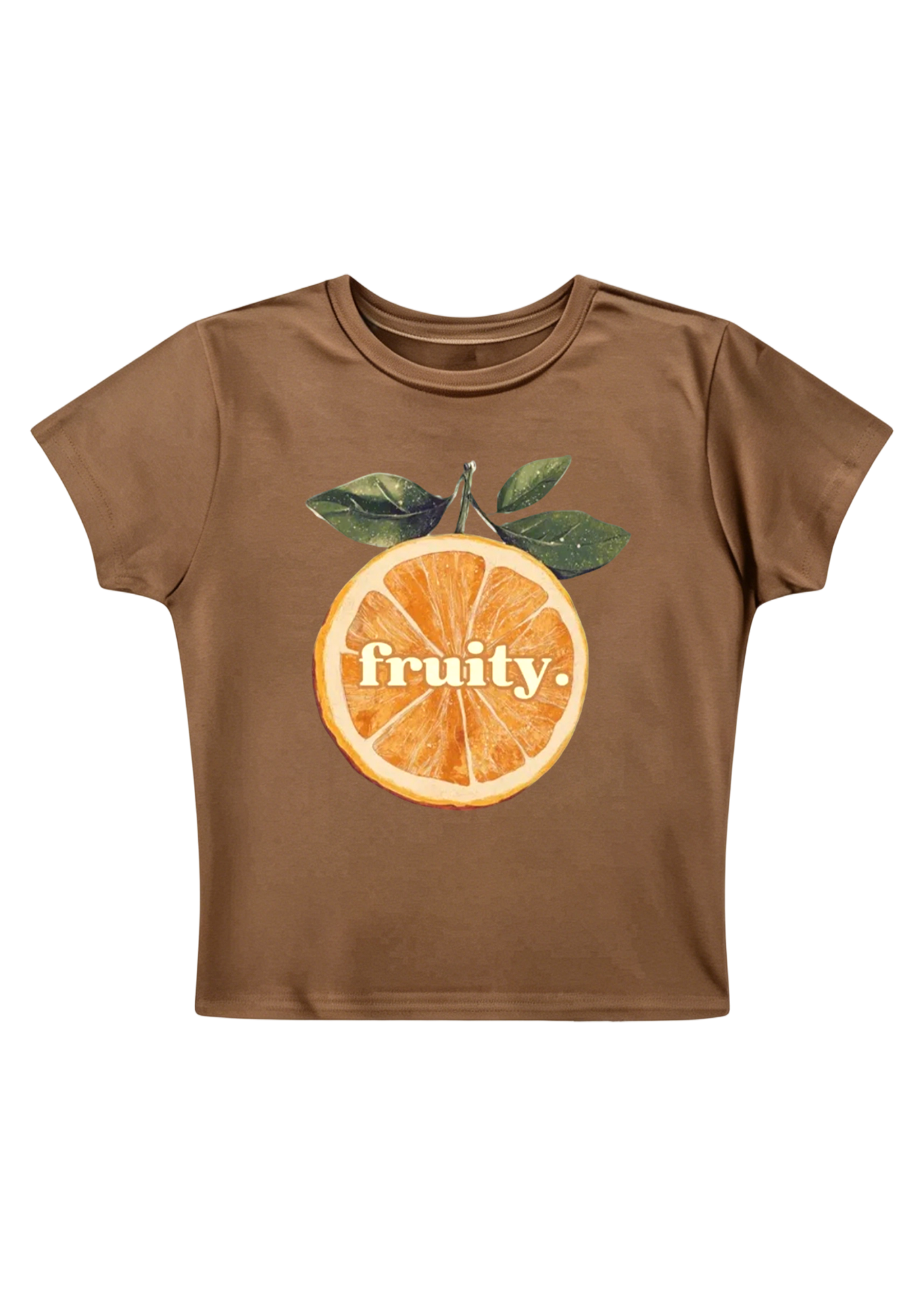 Fruity Pride Orange Y2K Baby Tee