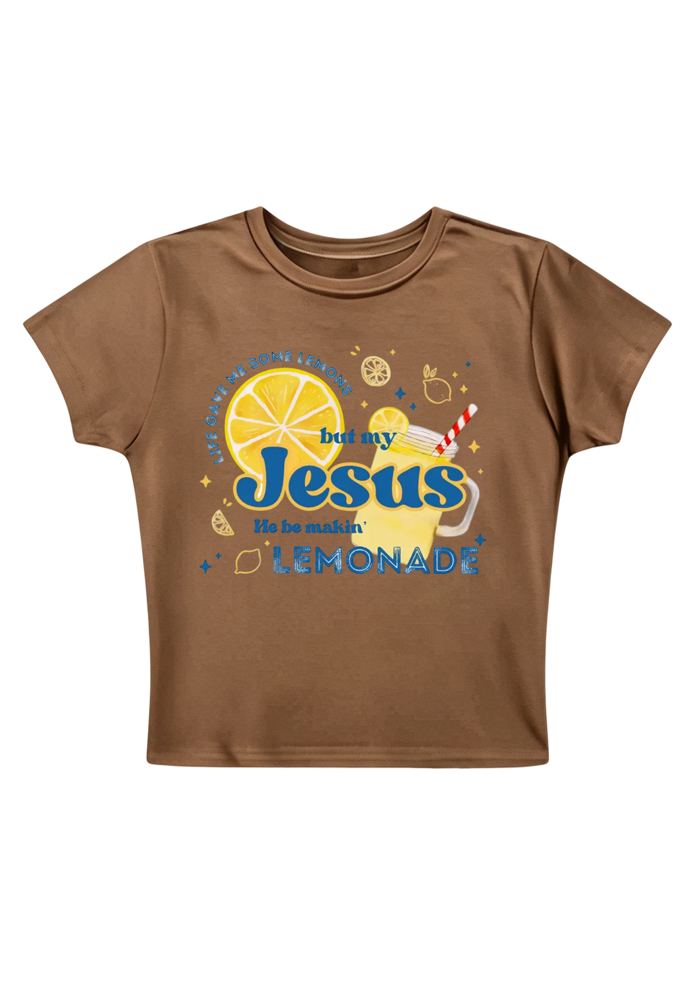 But My Jesus He Be Makin Y2K Baby Tee