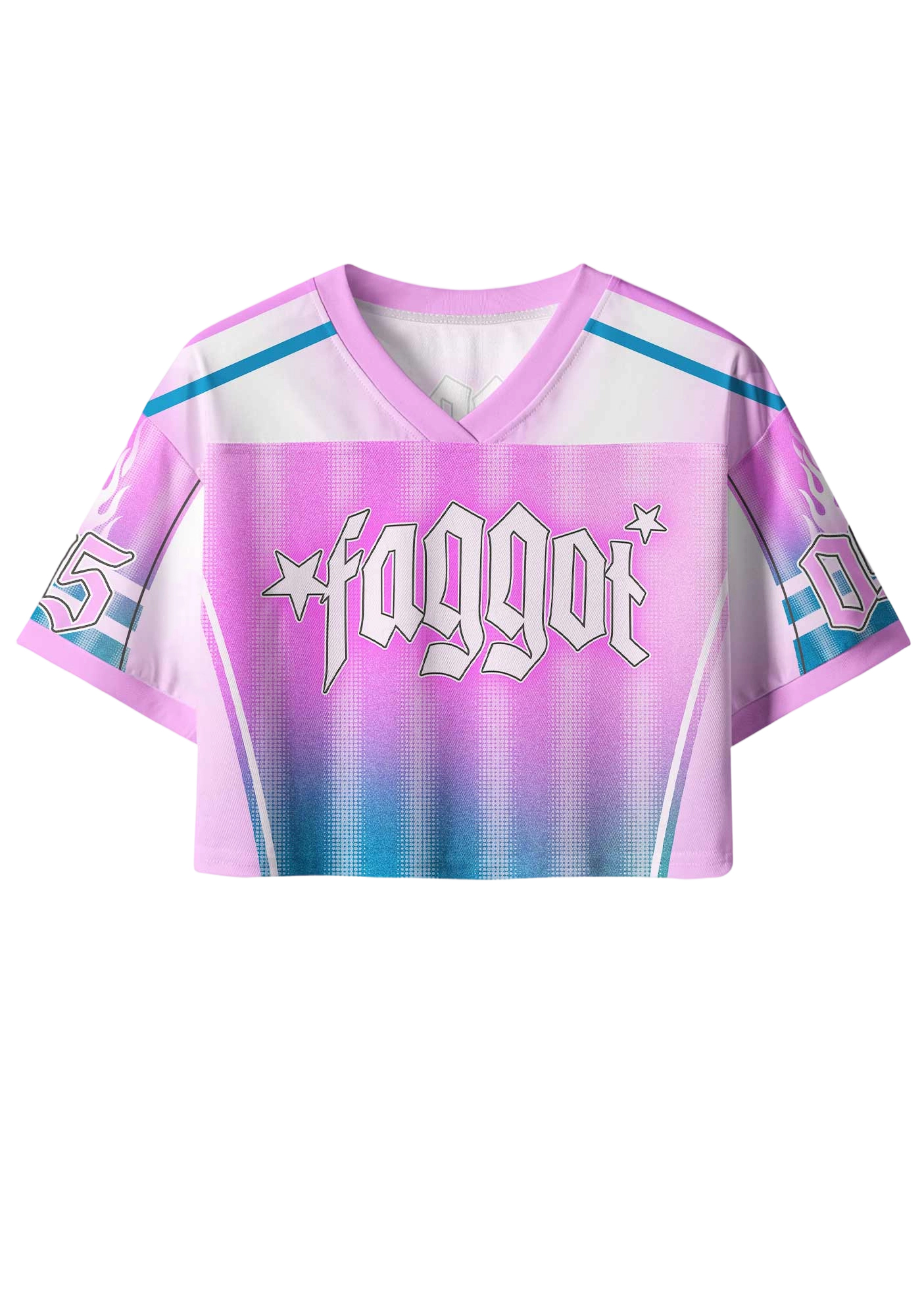 Faggot Y2K Crop Sport Jersey Shirts
