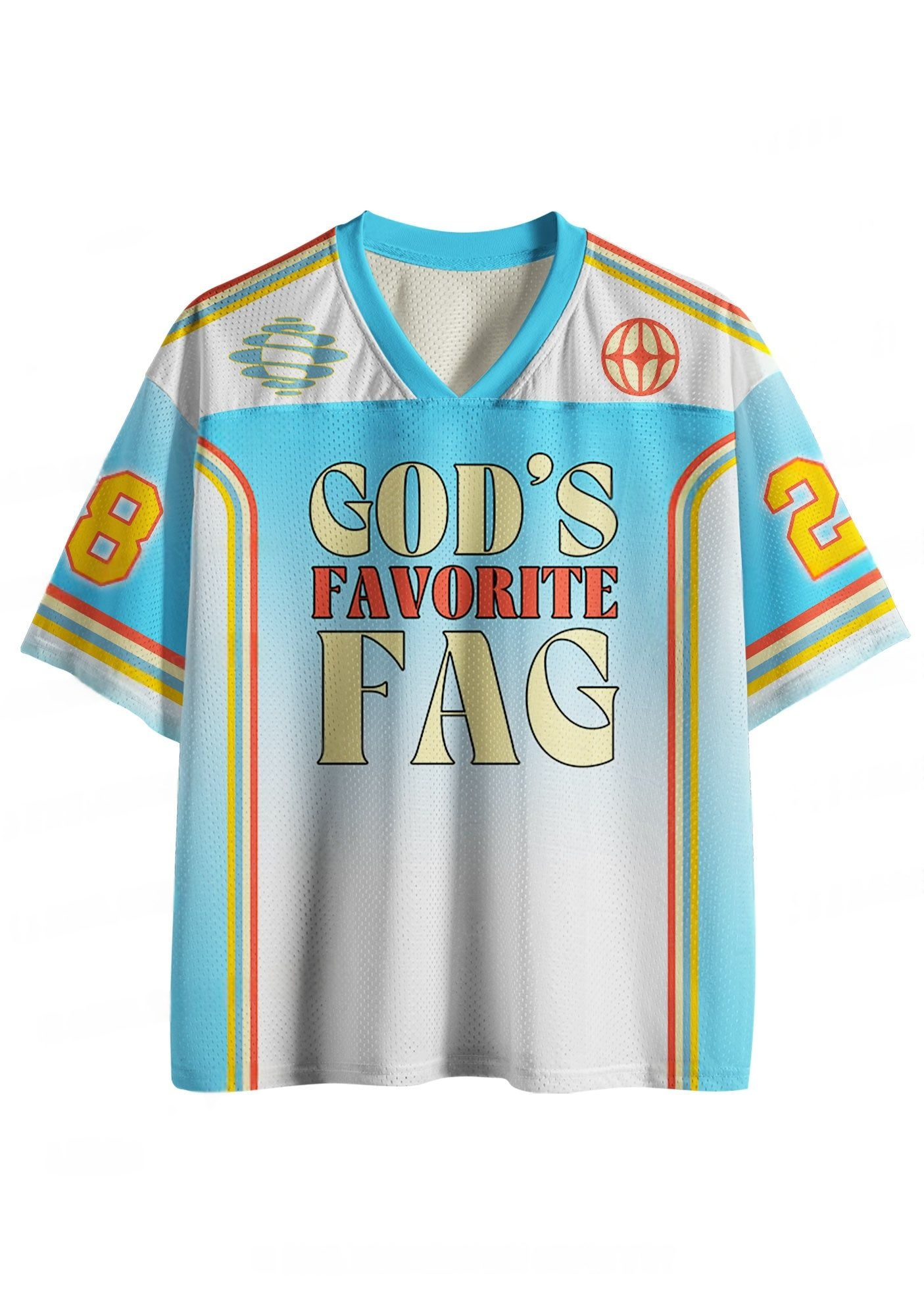 God's Favorite Fag Y2K Jersey Shirt