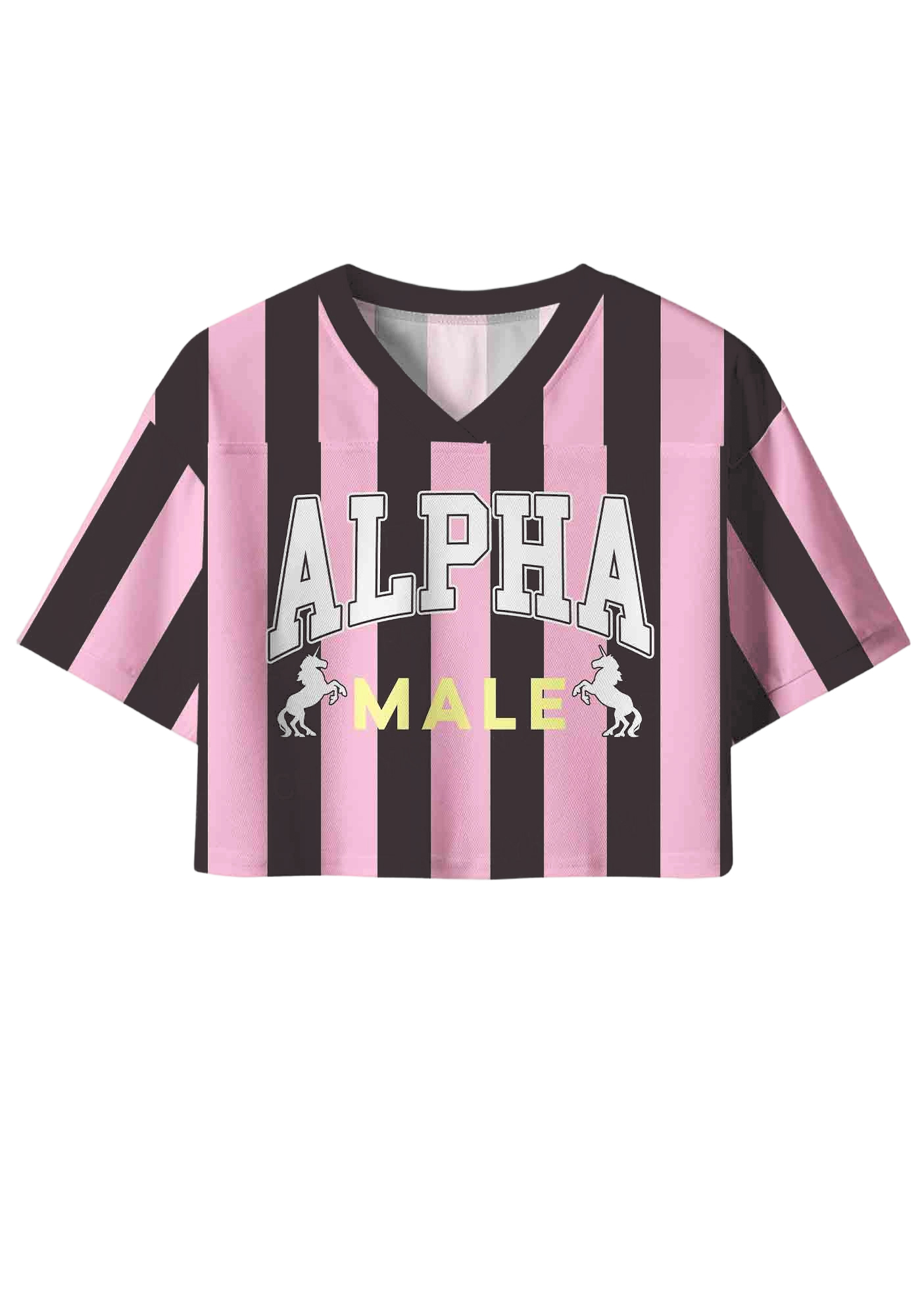 Alpha Y2K Crop Sport Jersey Shirts