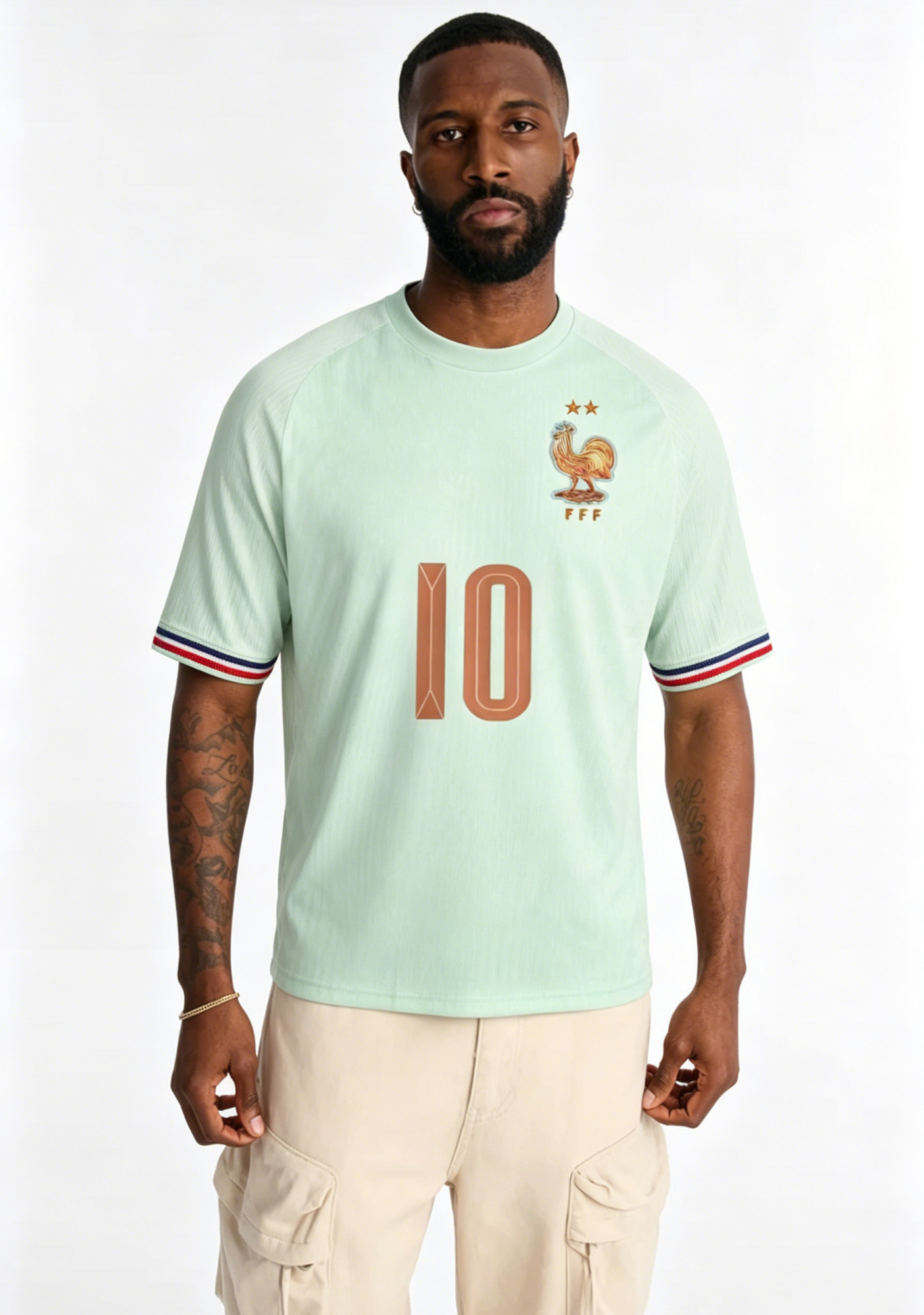 France National Team No.10 Light Jersey Shirts