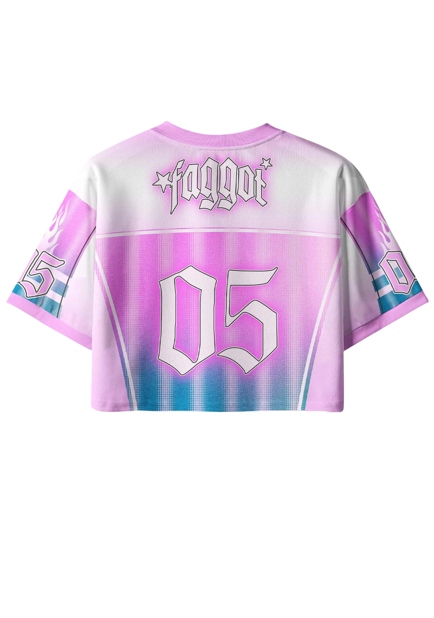 Faggot Y2K Crop Sport Jersey Shirts