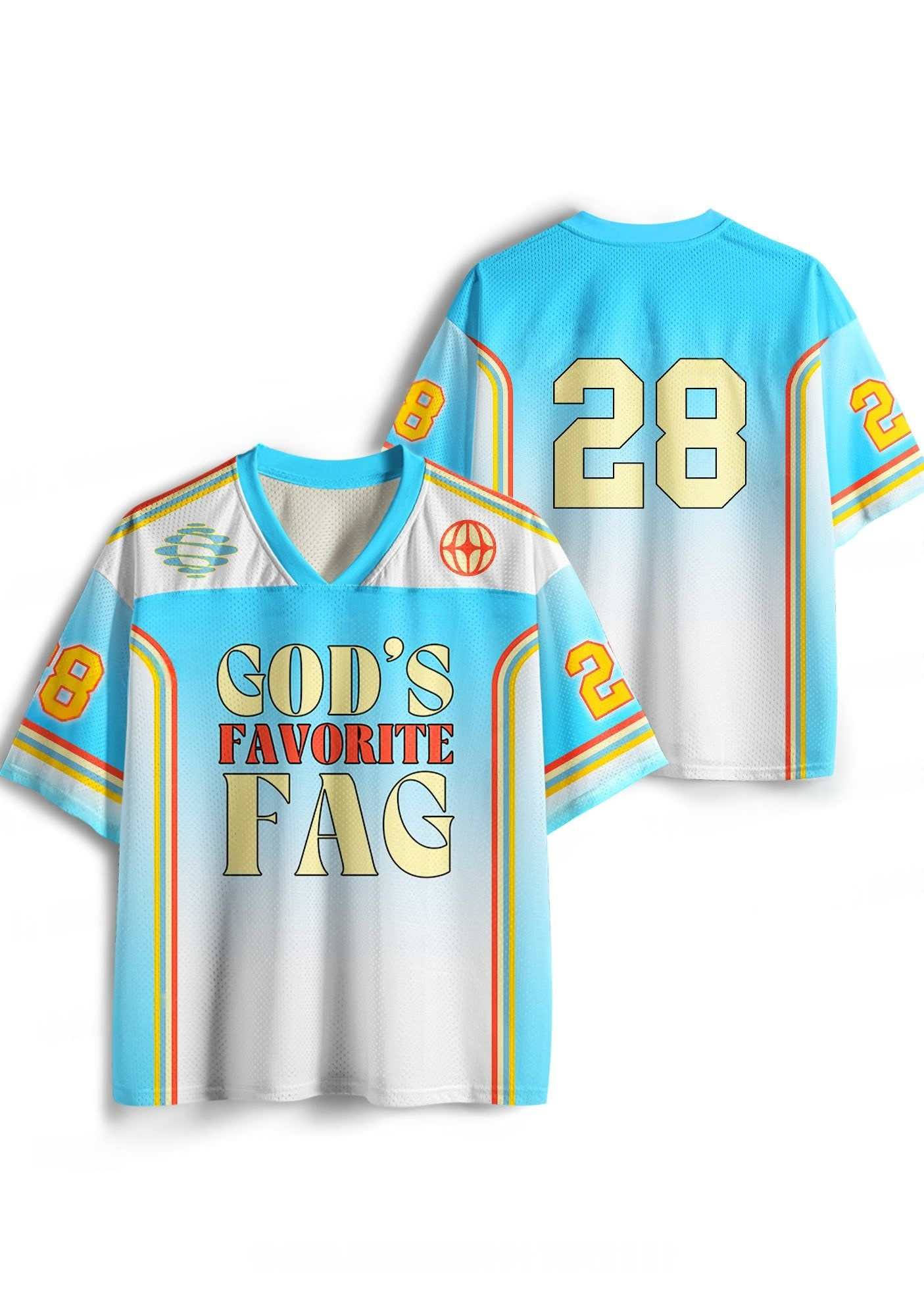 God's Favorite Fag Y2K Jersey Shirt