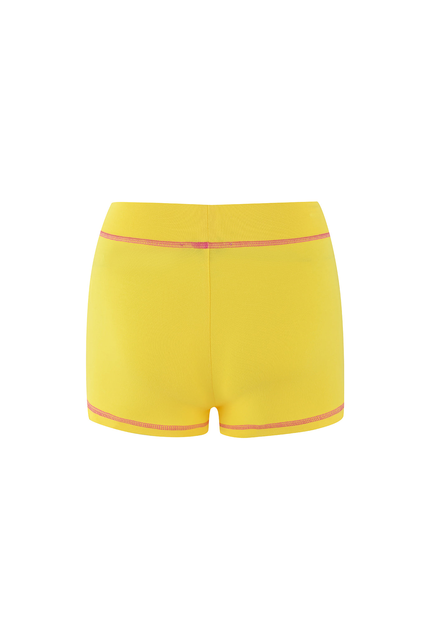 Women's Yellow Baddie Booty Shorts