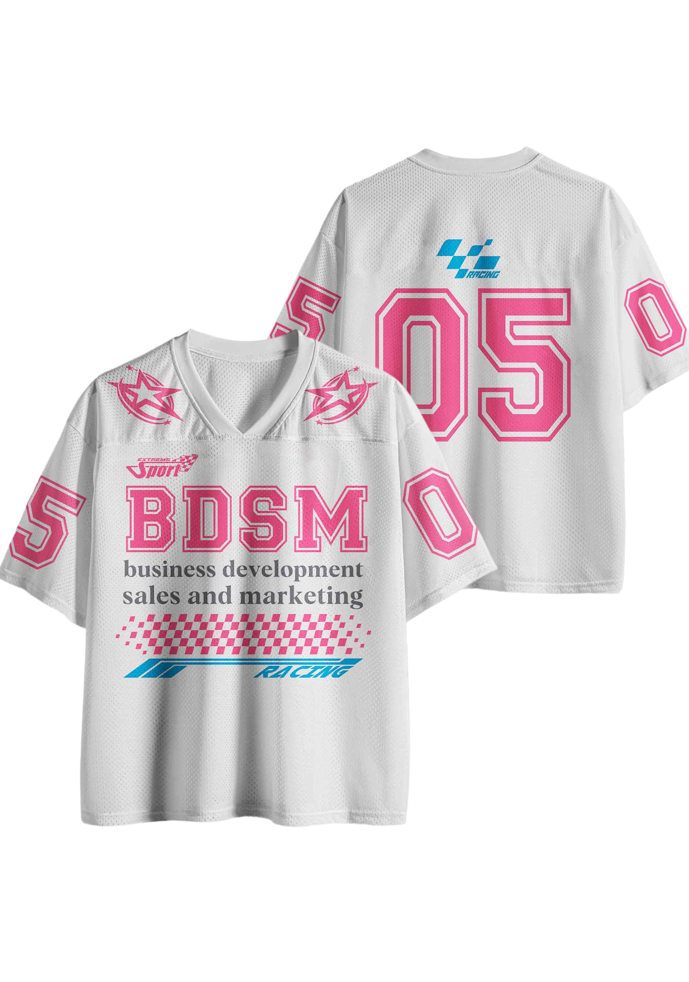 BDSM White Jersey Shirt