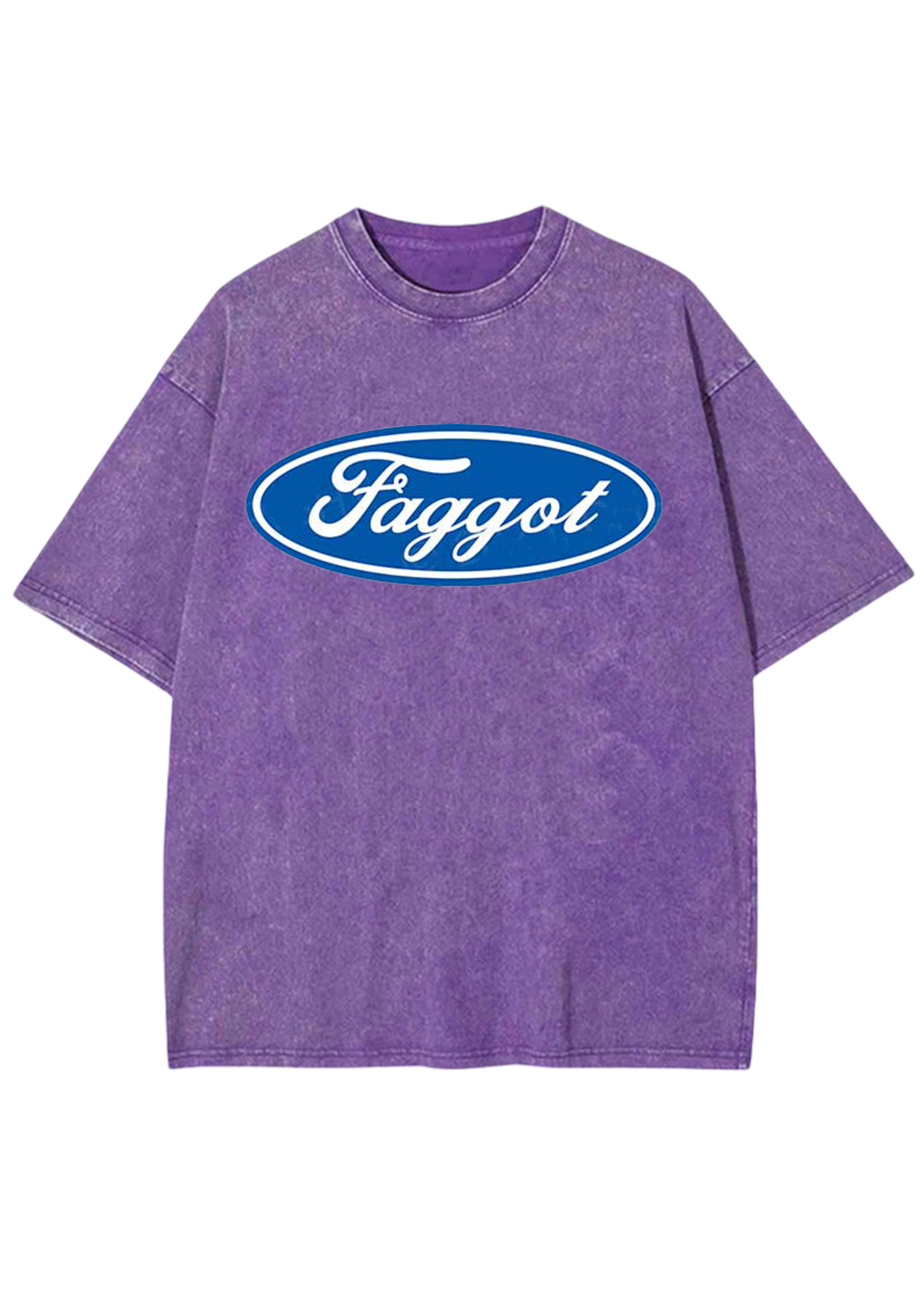Oval Faggot Y2K Washed Tee