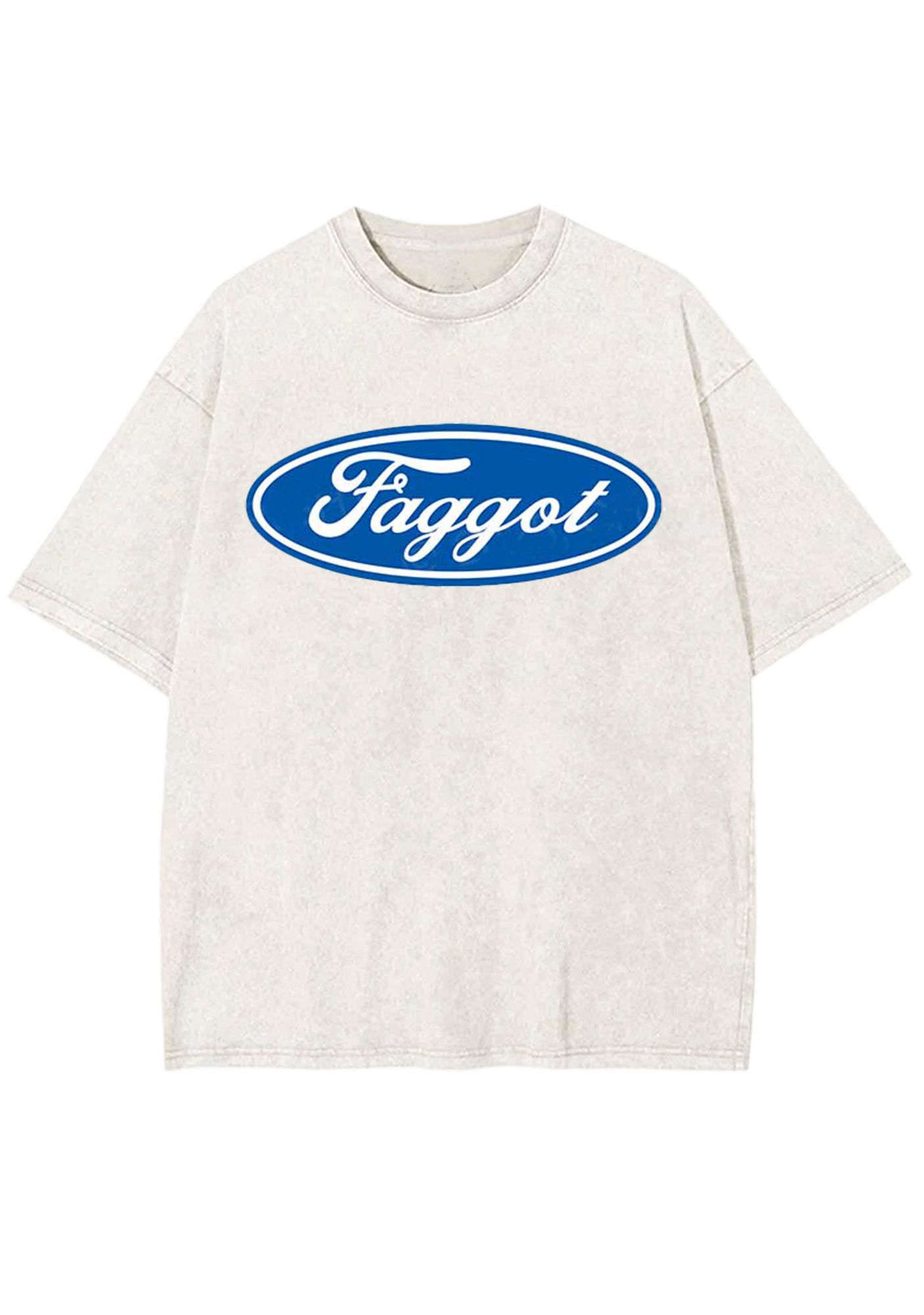Oval Faggot Y2K Washed Tee