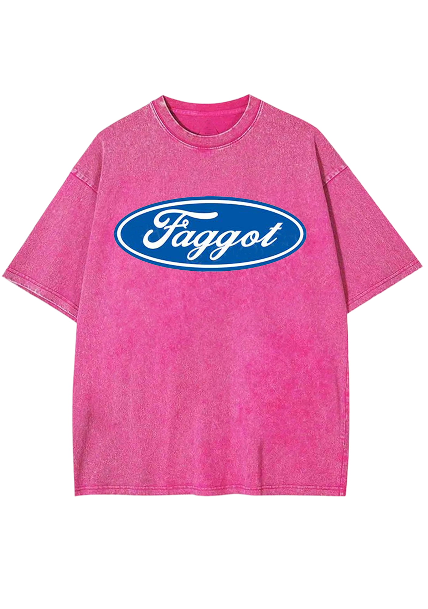 Oval Faggot Y2K Washed Tee