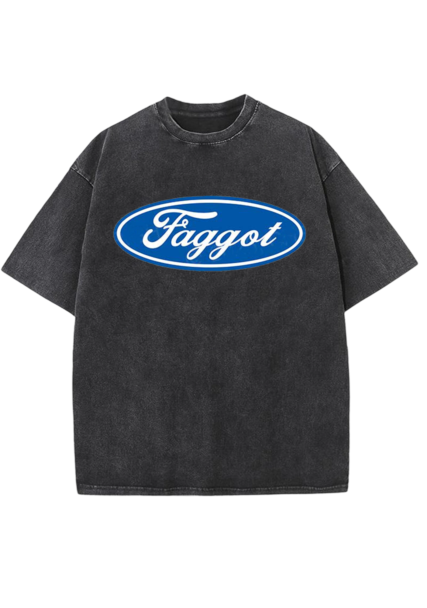 Oval Faggot Y2K Washed Tee