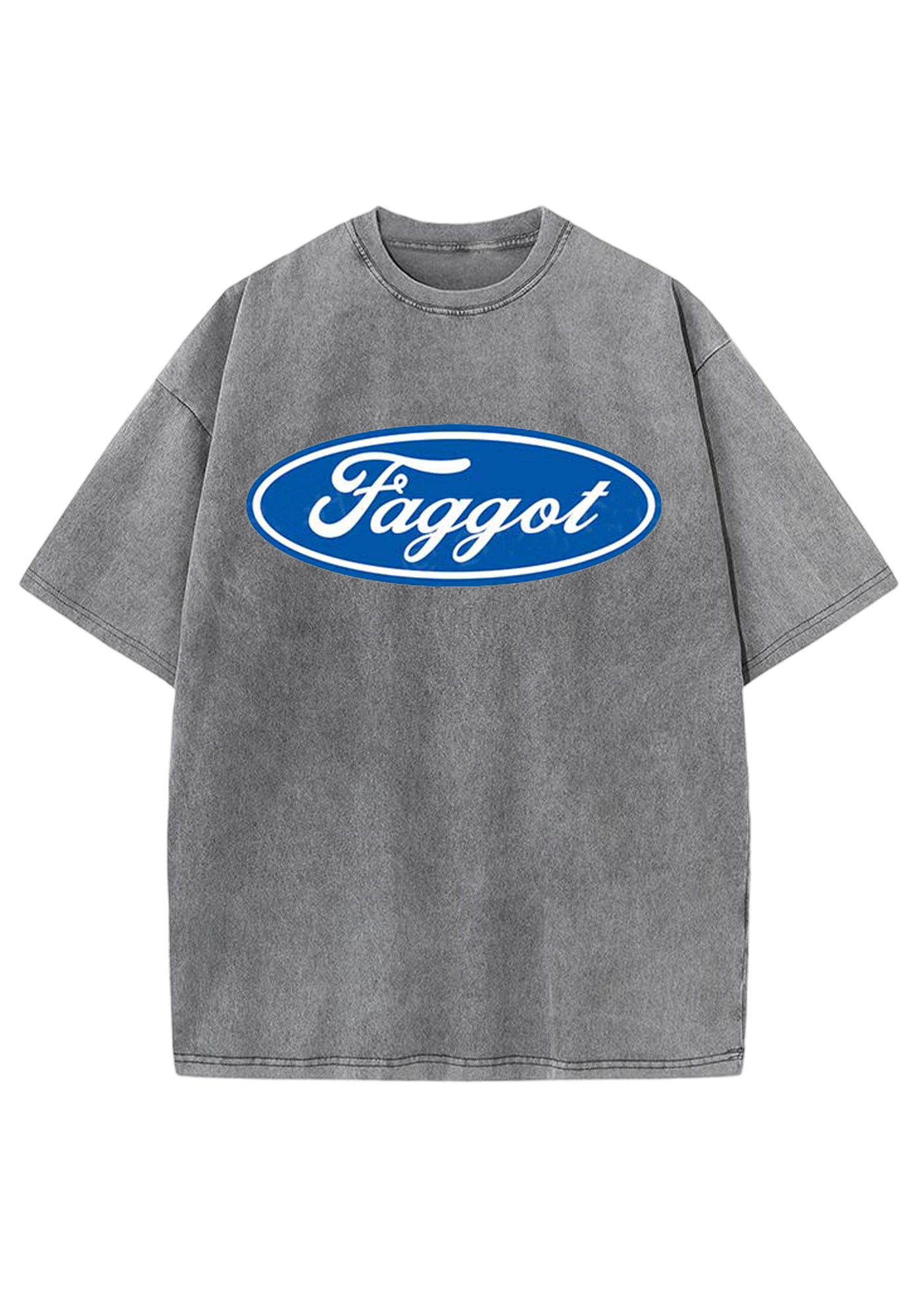 Oval Faggot Y2K Washed Tee