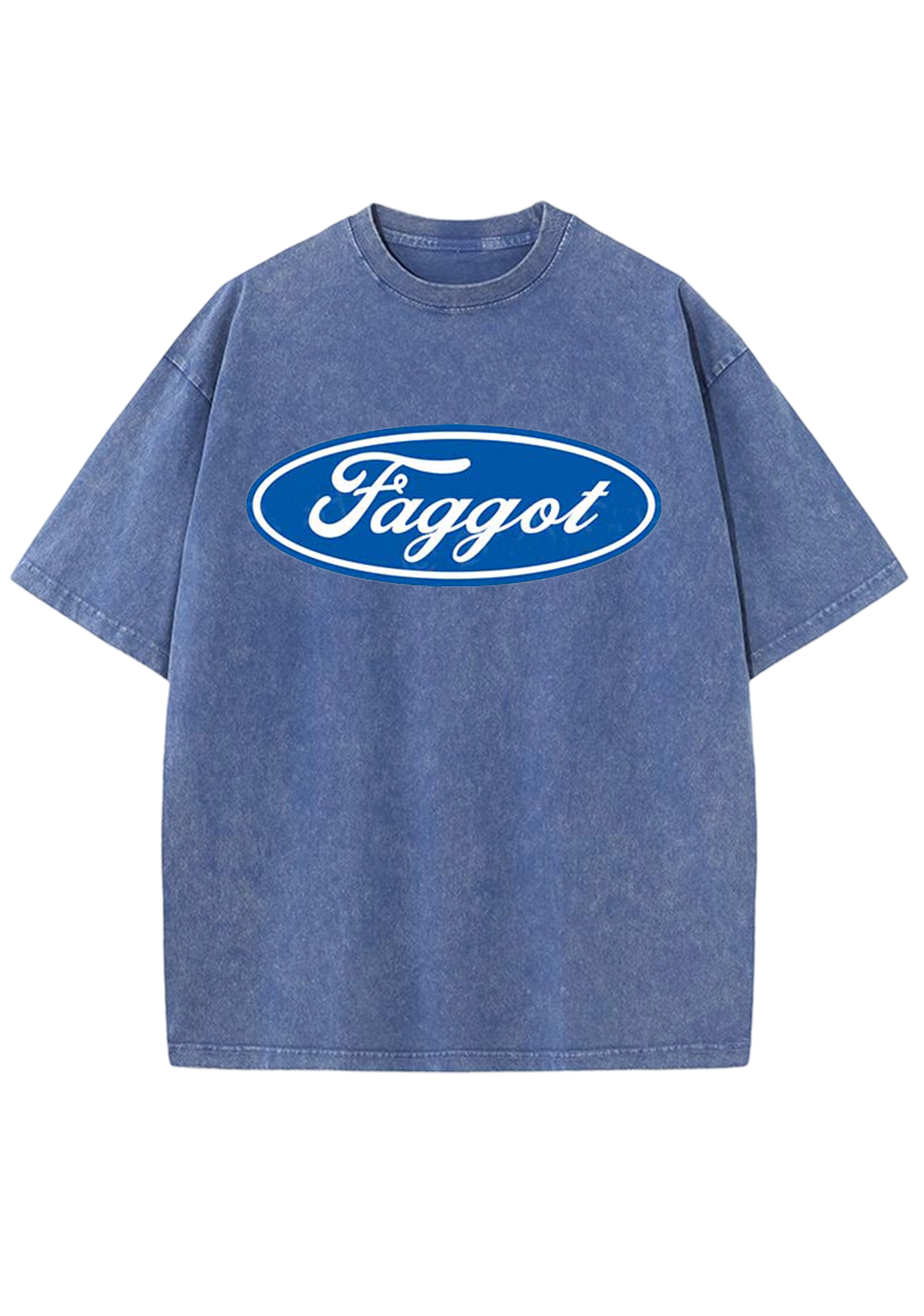 Oval Faggot Y2K Washed Tee