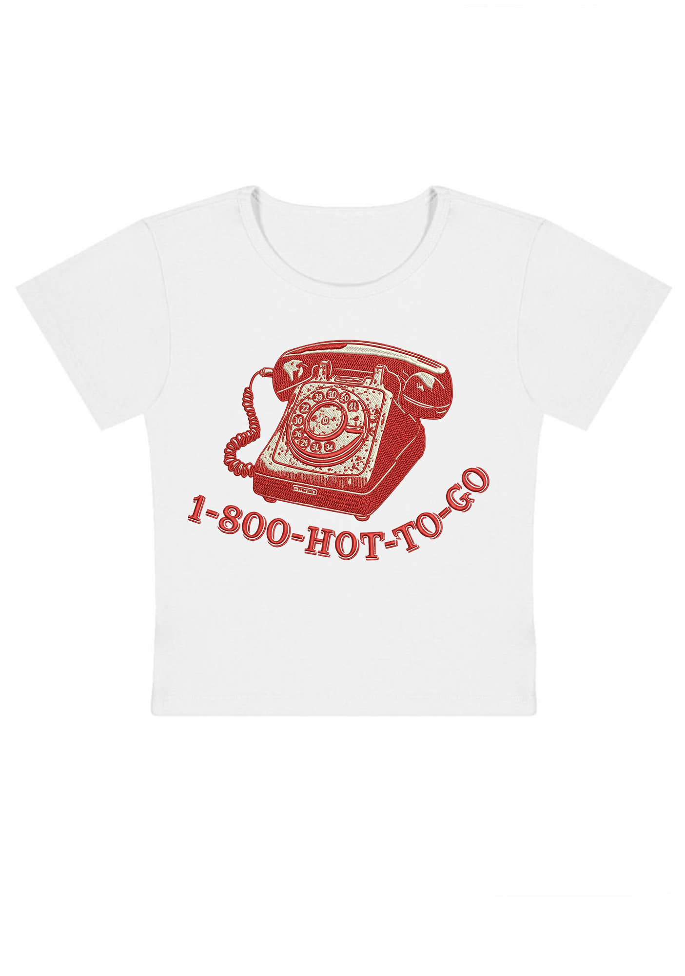 1-800-HOT-TO-GO Y2k Baby Tee