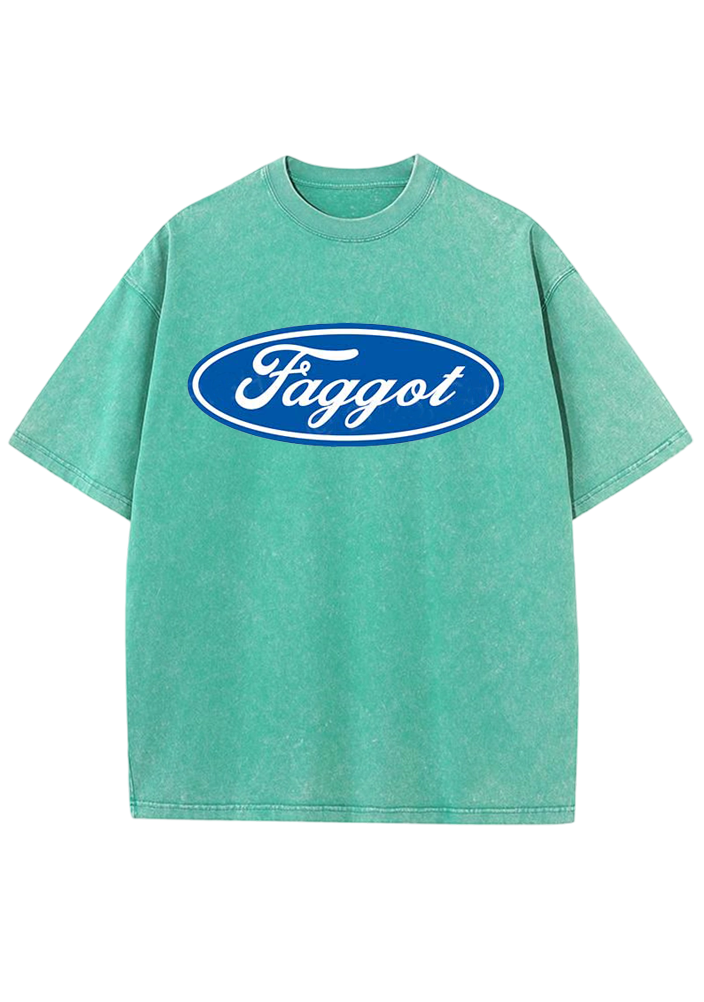 Oval Faggot Y2K Washed Tee