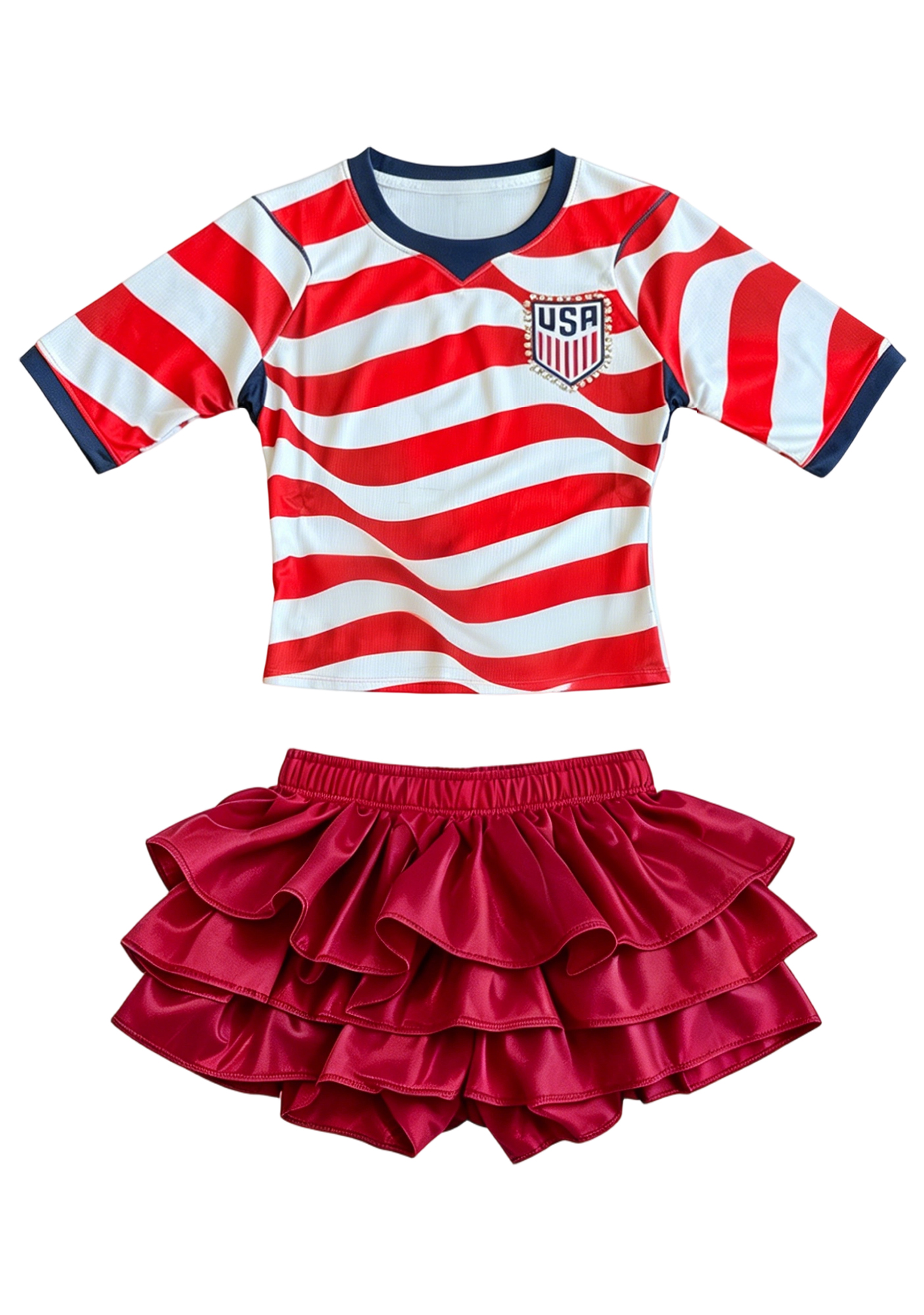 USA Jersey Shirts and Mini dress Set