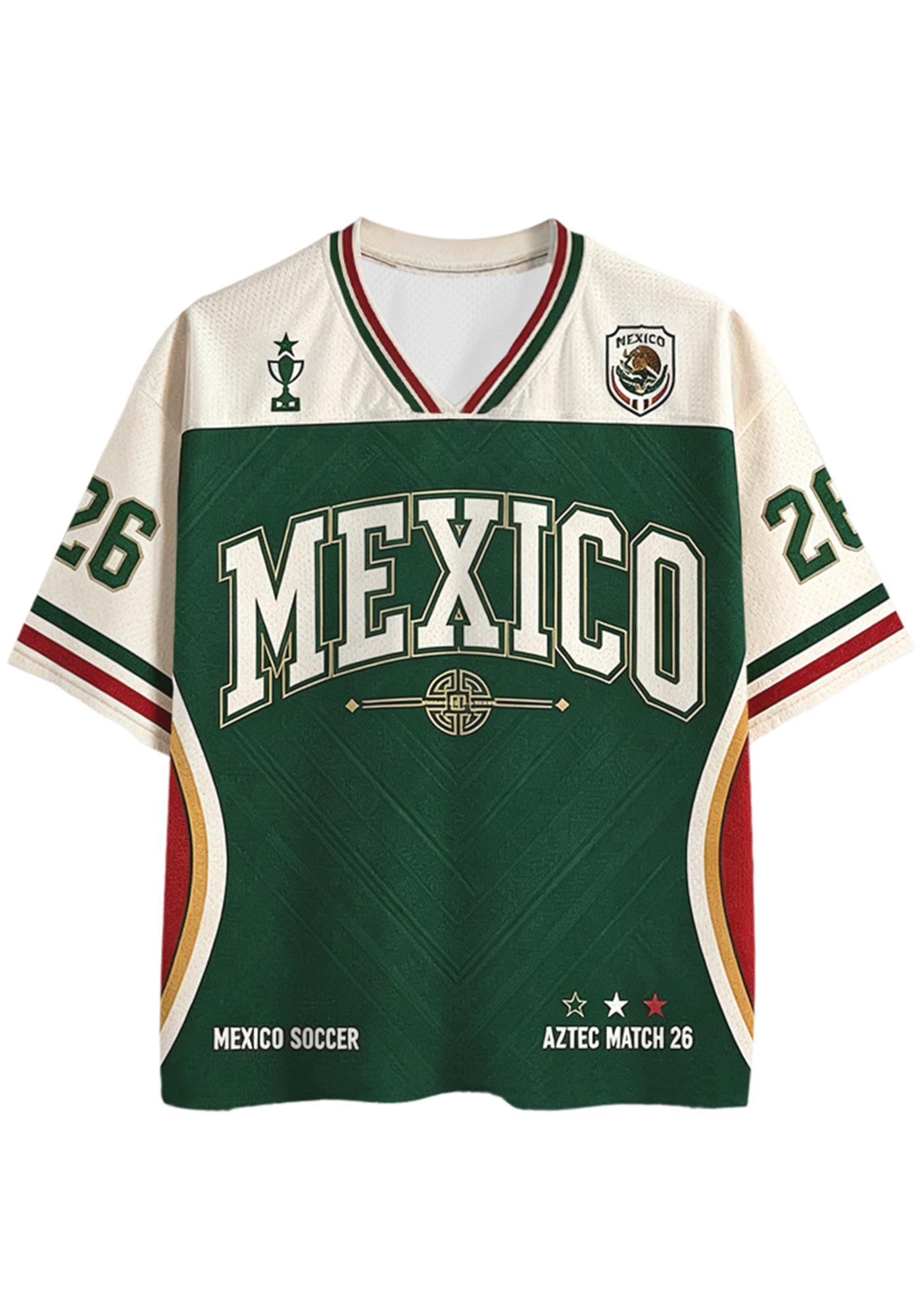 Mexico Aztec Match 26 National Mesh Jersey Shirts