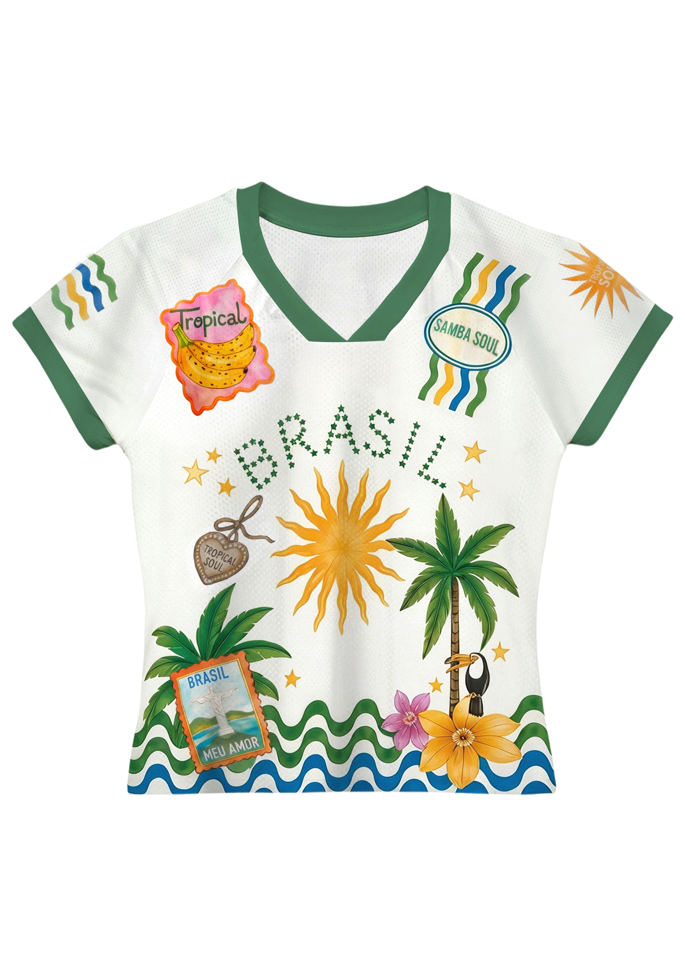Tropical Brazil Vibes Baby Tee