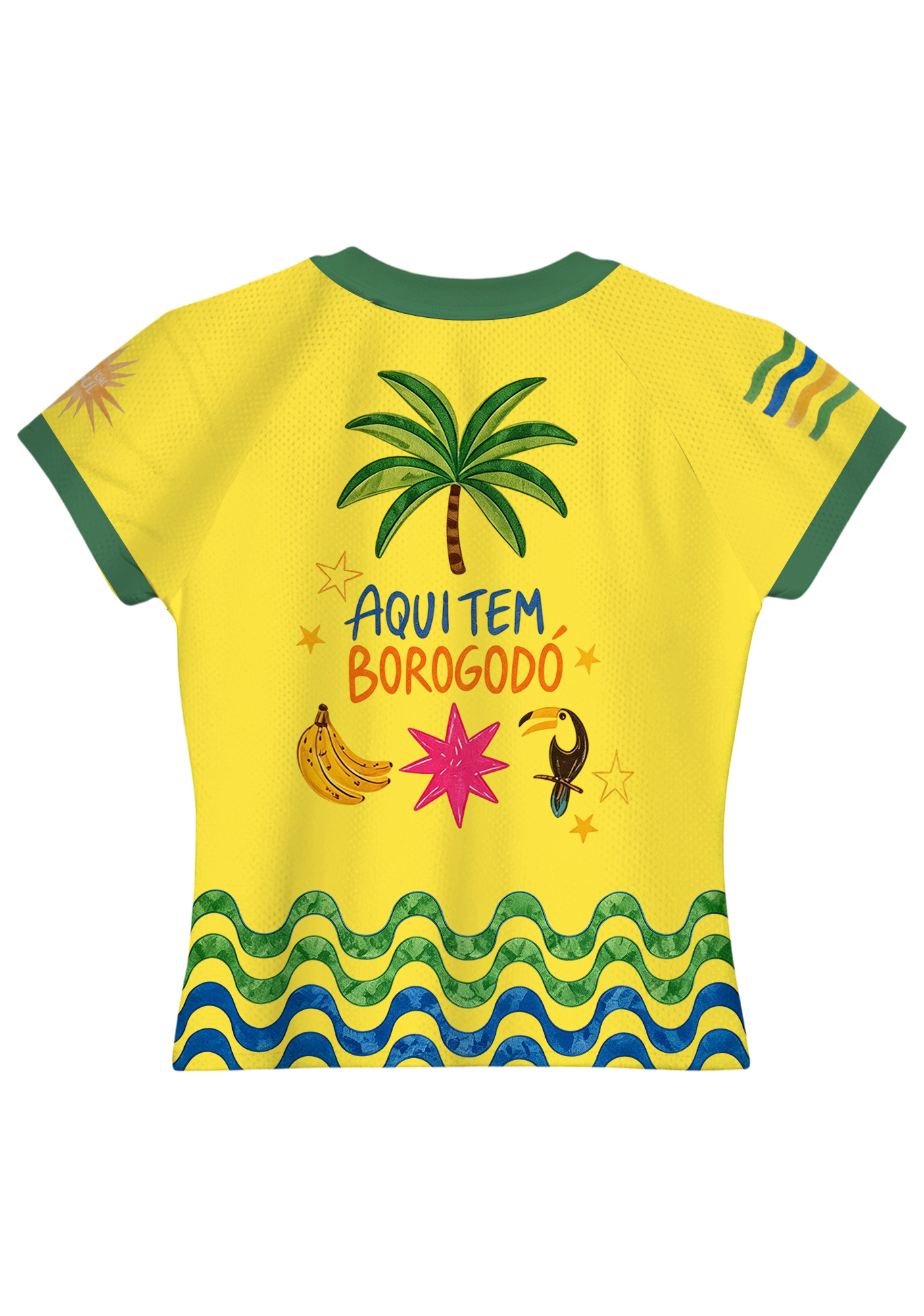 Tropical Brasil A Sticker-Book Style Graphic Baby Tee