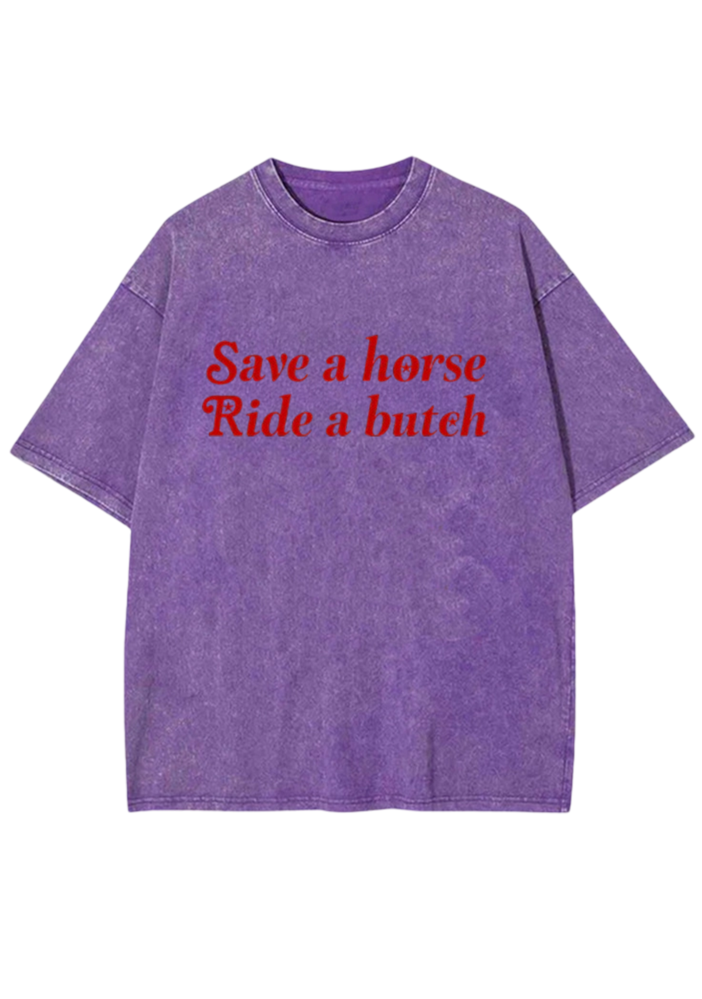 Save a Horse Ride a Bxxch Y2K Washed Tee