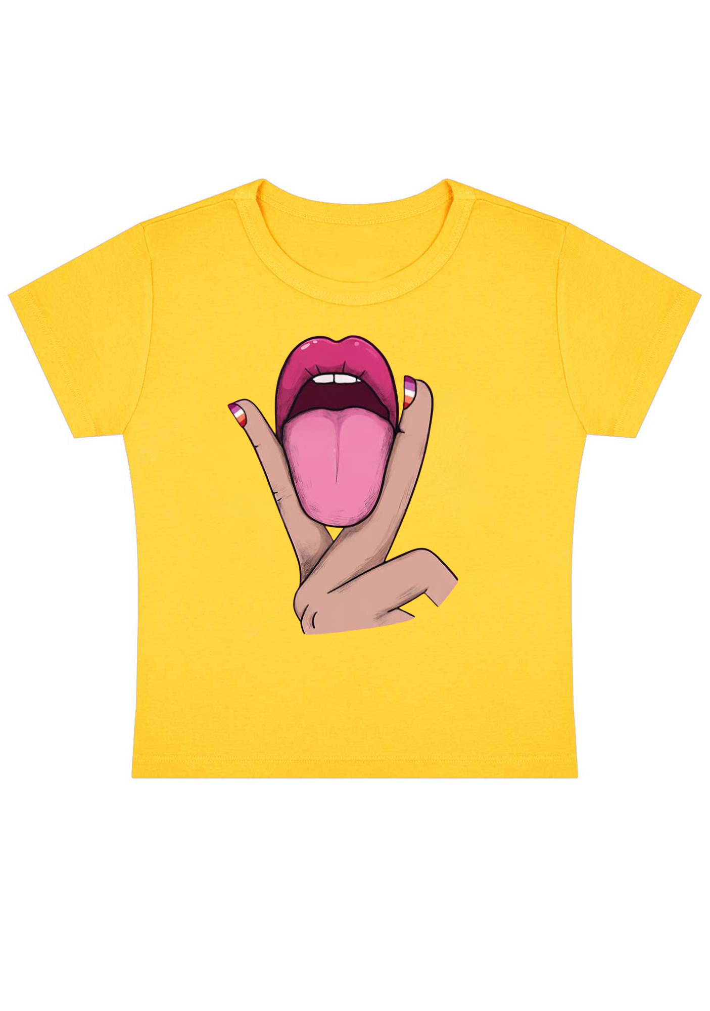 Tongue Vibe Y2K Baby Tee