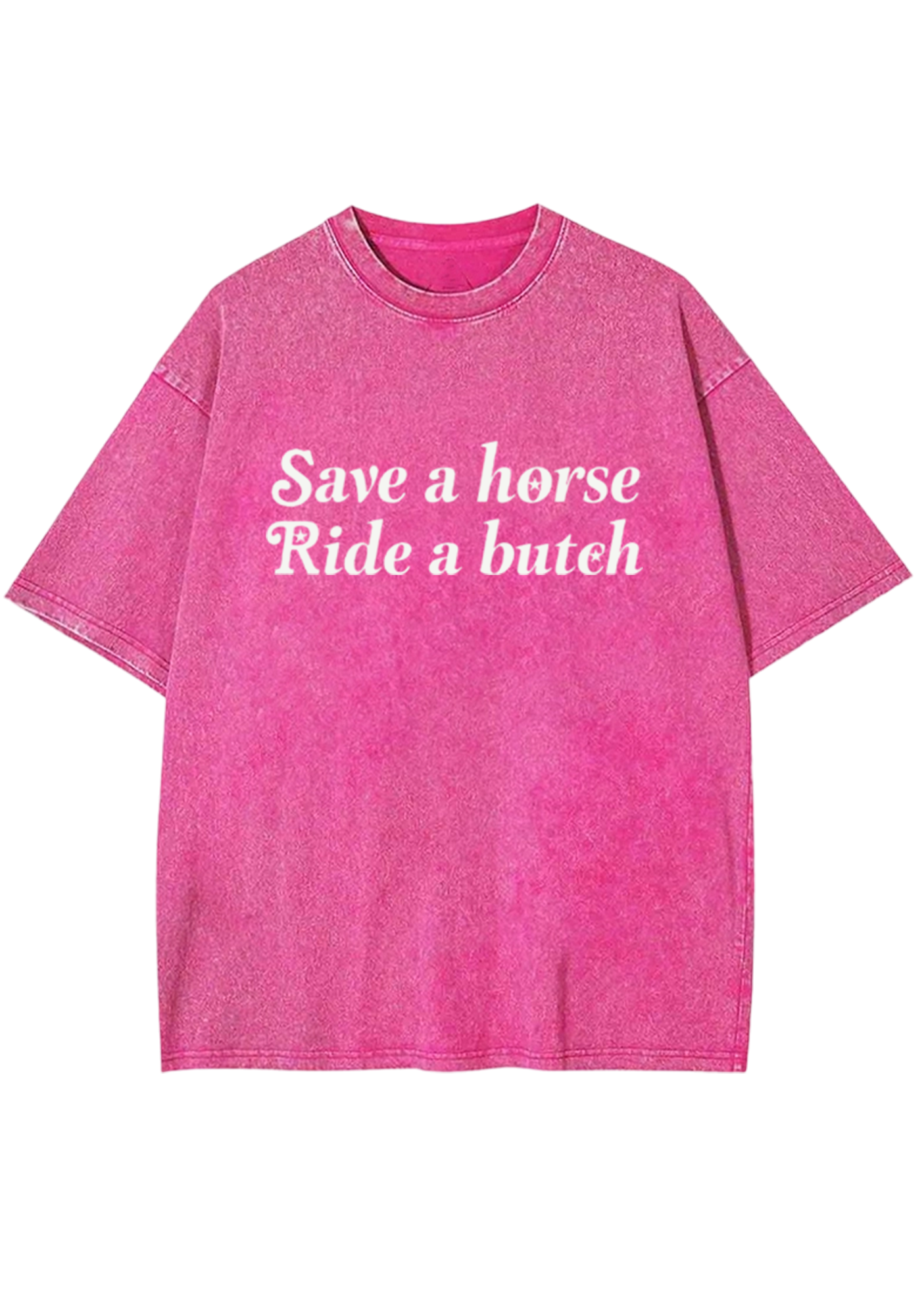 Save a Horse Ride a Bxxch Y2K Washed Tee