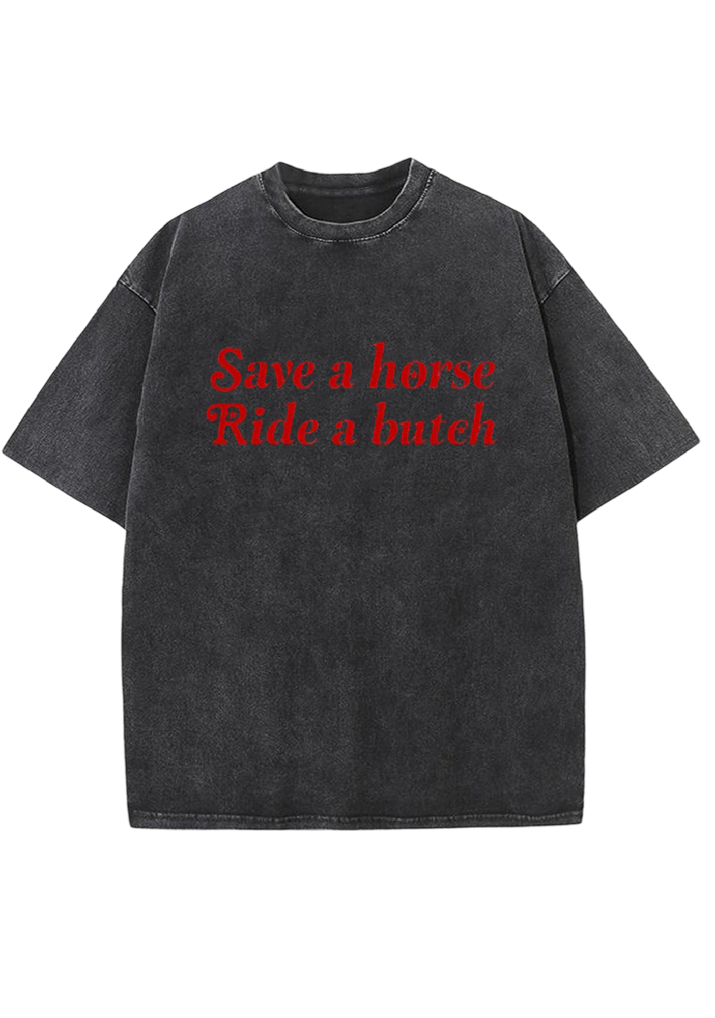 Save a Horse Ride a Bxxch Y2K Washed Tee