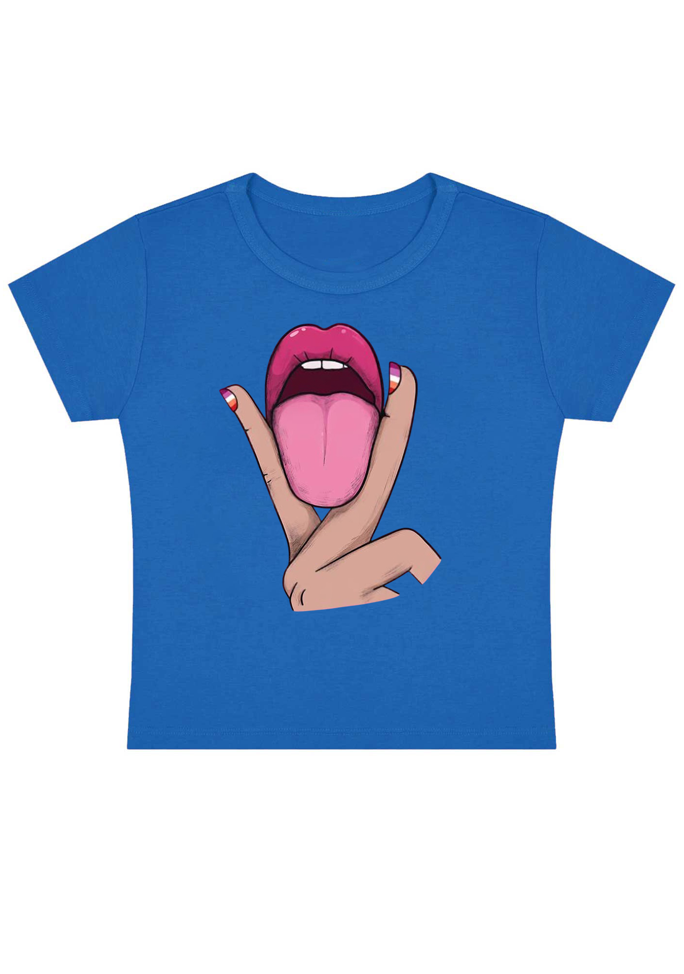 Tongue Vibe Y2K Baby Tee