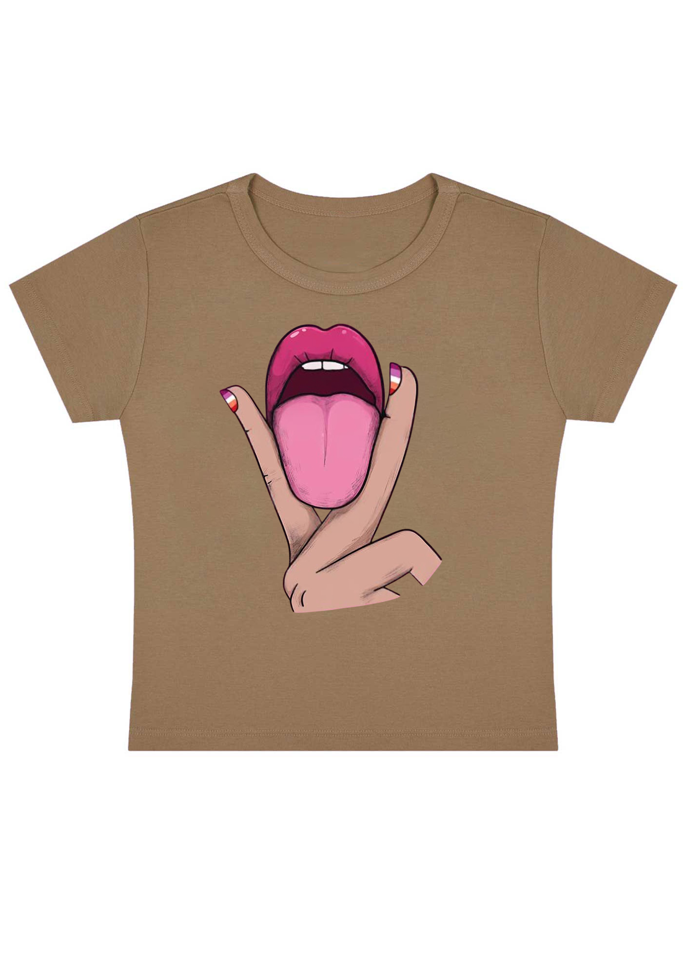 Tongue Vibe Y2K Baby Tee