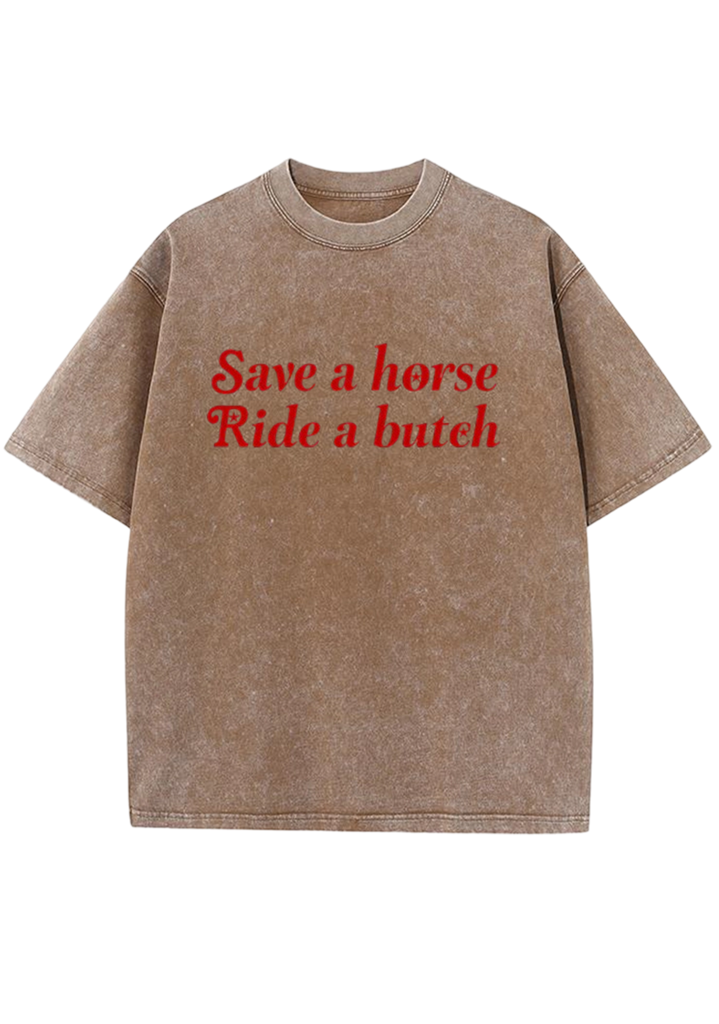Save a Horse Ride a Bxxch Y2K Washed Tee