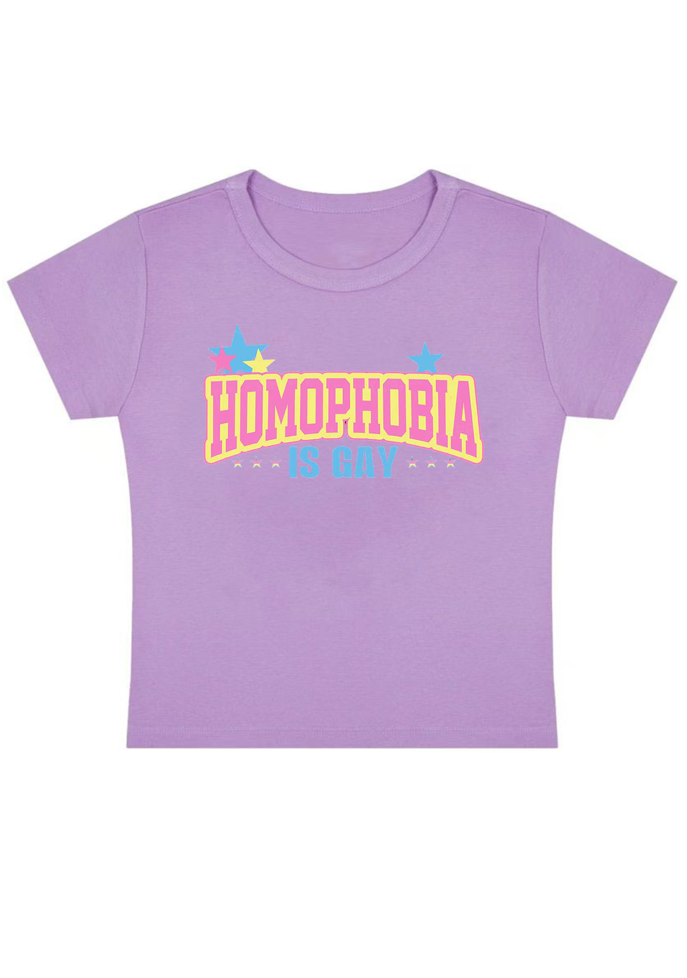 Homophobia Is Gay Y2K Baby Tee