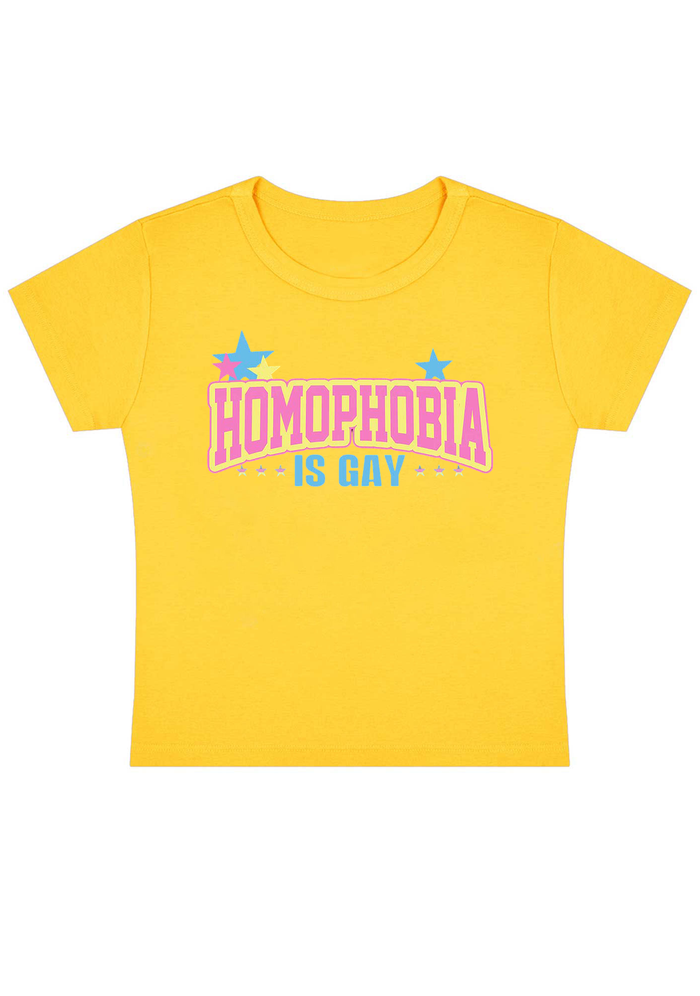 Homophobia Is Gay Y2K Baby Tee