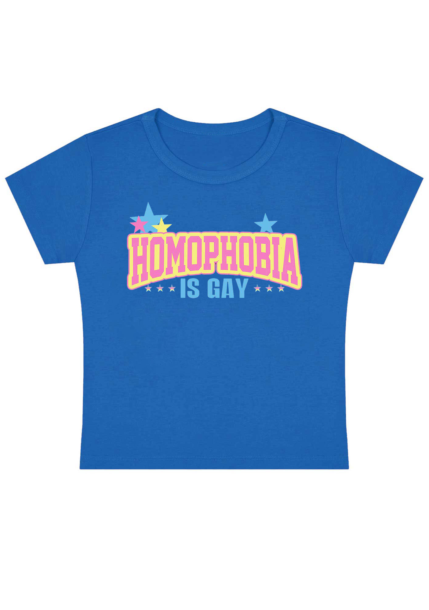 Homophobia Is Gay Y2K Baby Tee