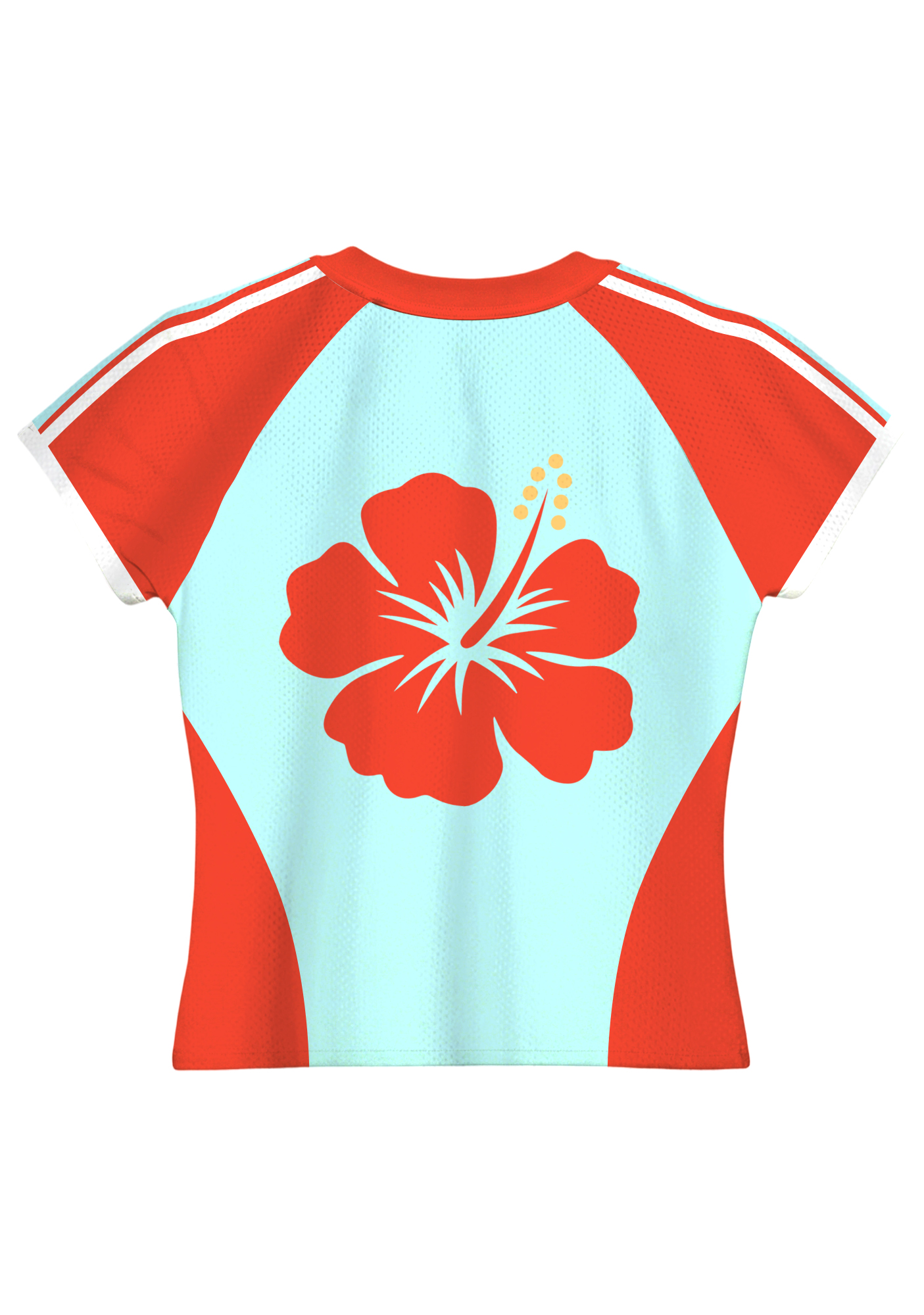 Puerto Rico No.10 Pink Palm Tree Graphic Baby Tee