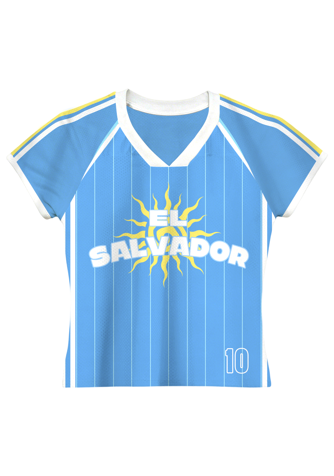 El Salvador Sun #10 Graphic Baby Tee