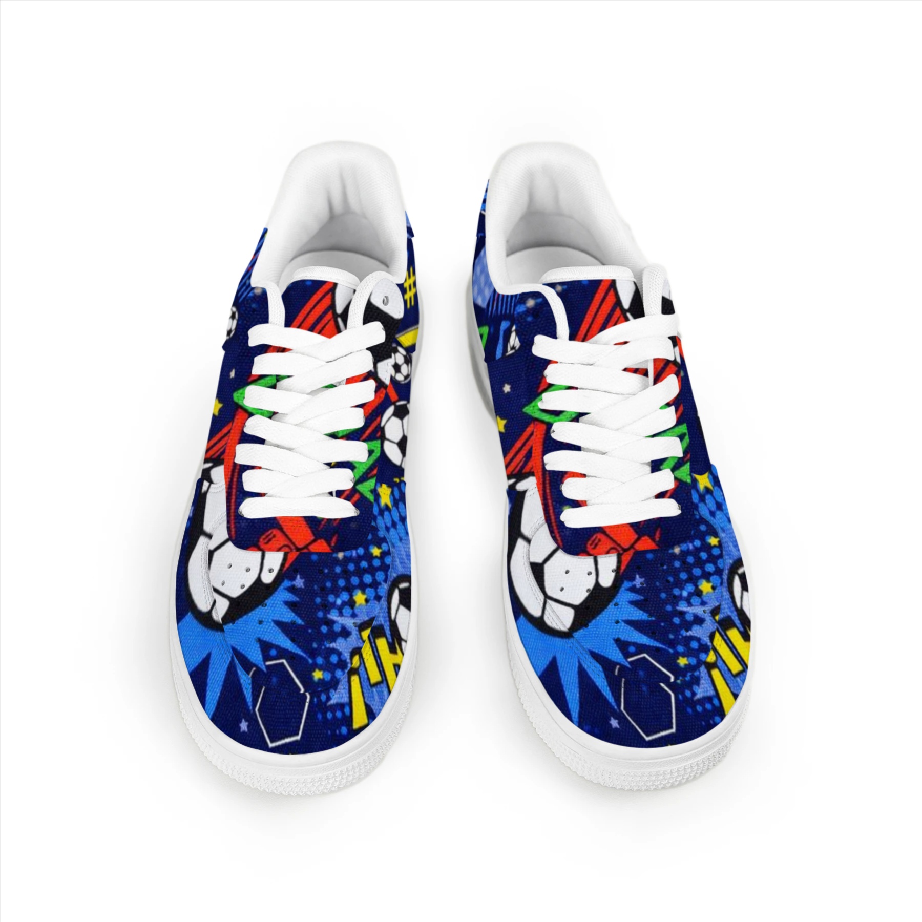 Soccer Graffiti Low Top Sneakers