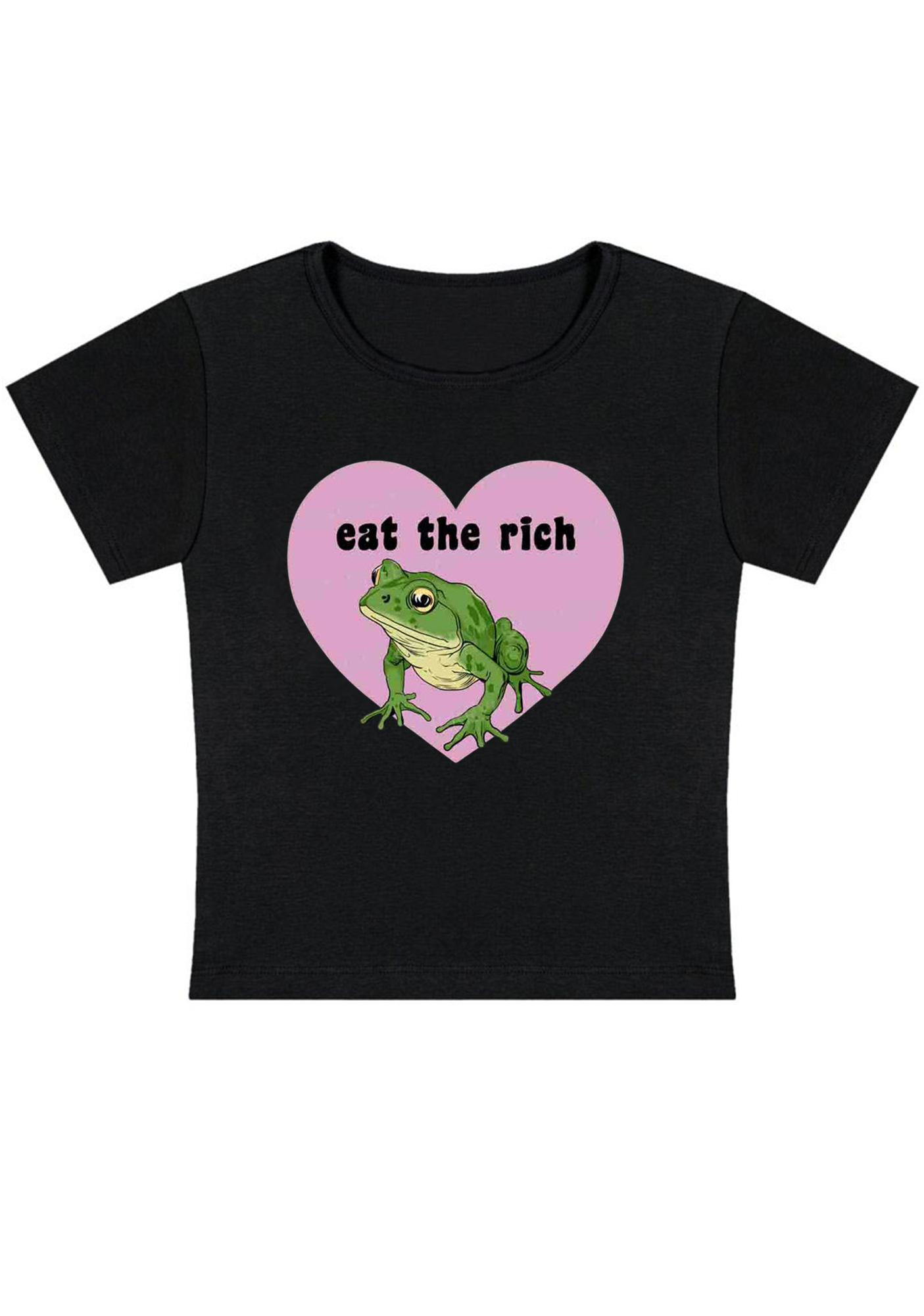 Eat The Rich Y2K Baby Tee