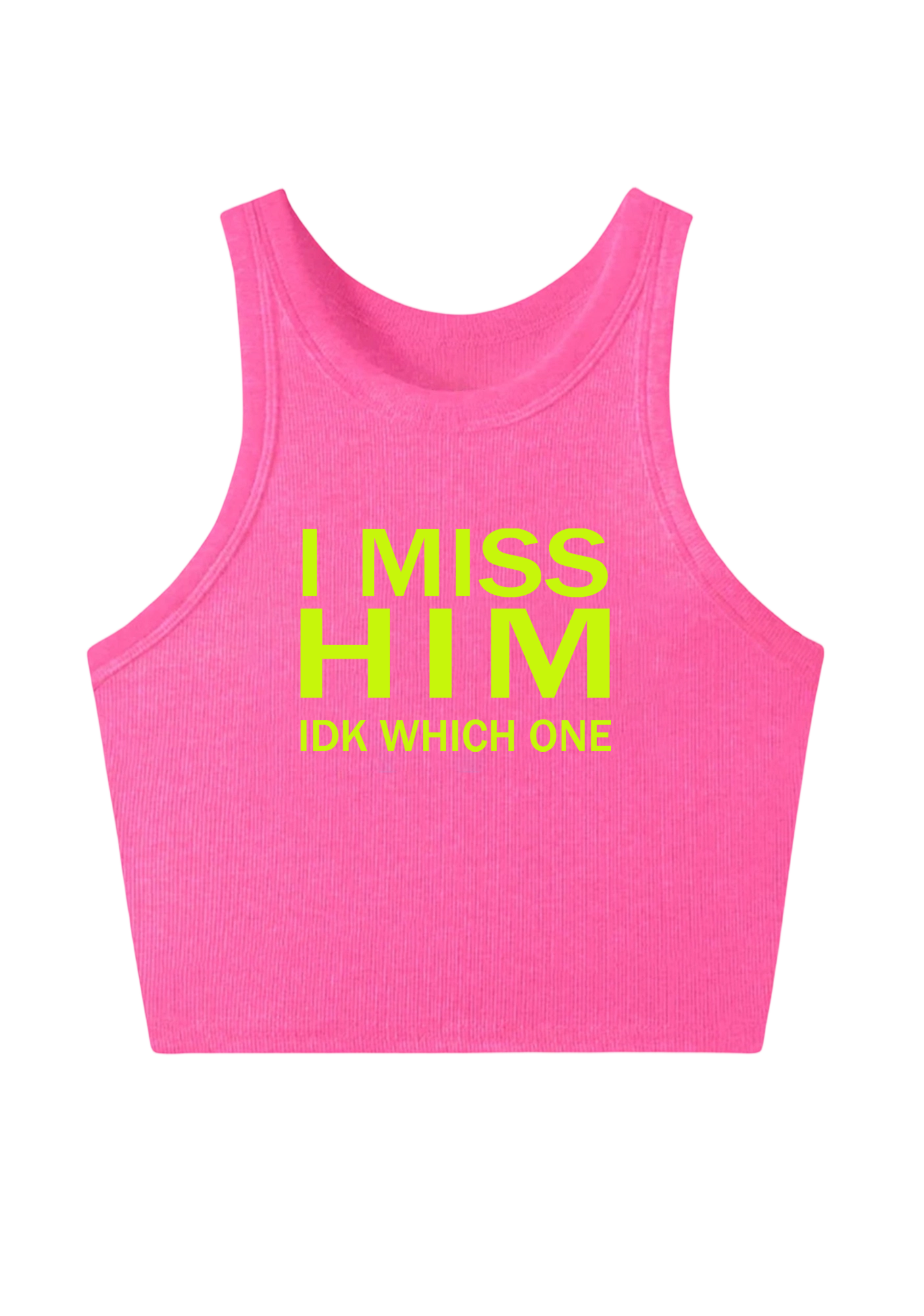 I Miss Him Y2K Crop Tank Top