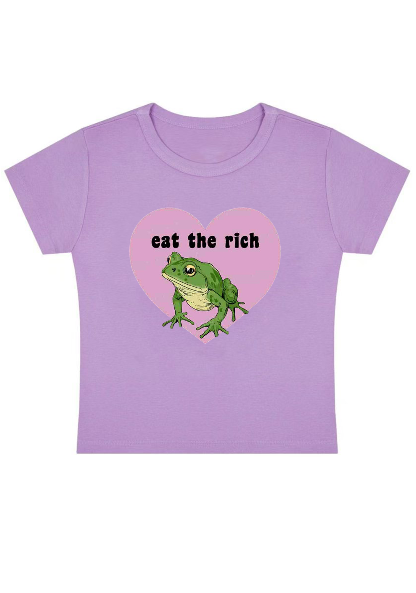 Eat The Rich Y2K Baby Tee