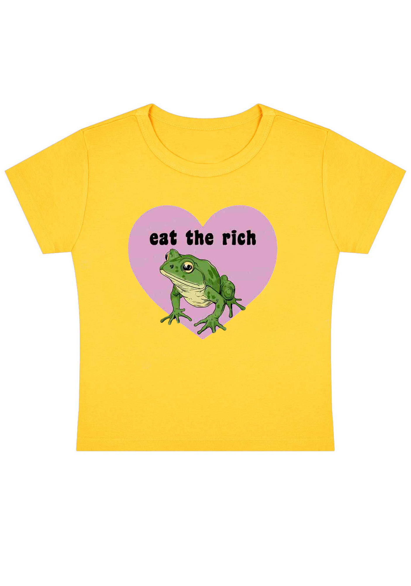 Eat The Rich Y2K Baby Tee