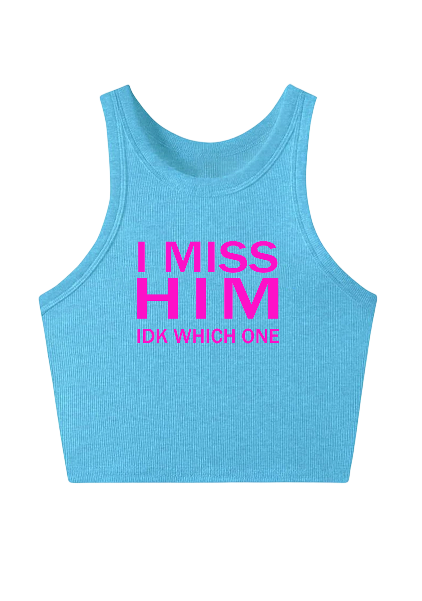 I Miss Him Y2K Crop Tank Top