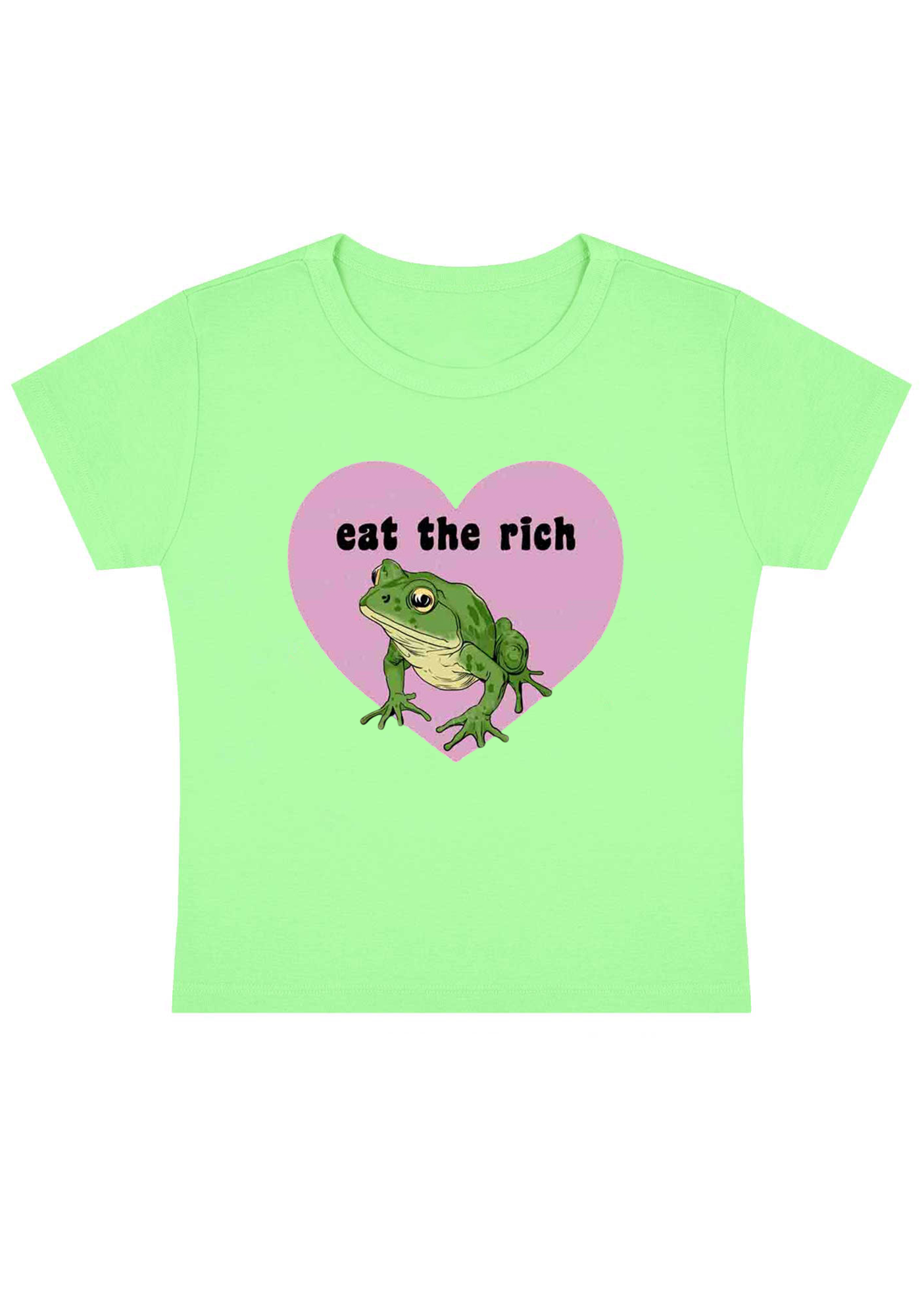 Eat The Rich Y2K Baby Tee