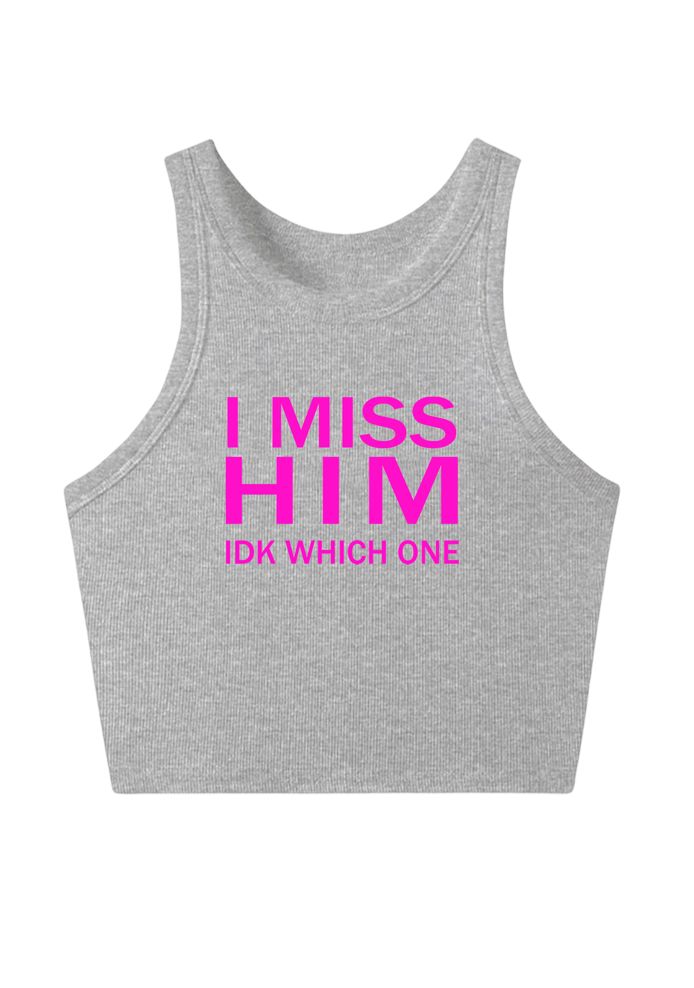 I Miss Him Y2K Crop Tank Top