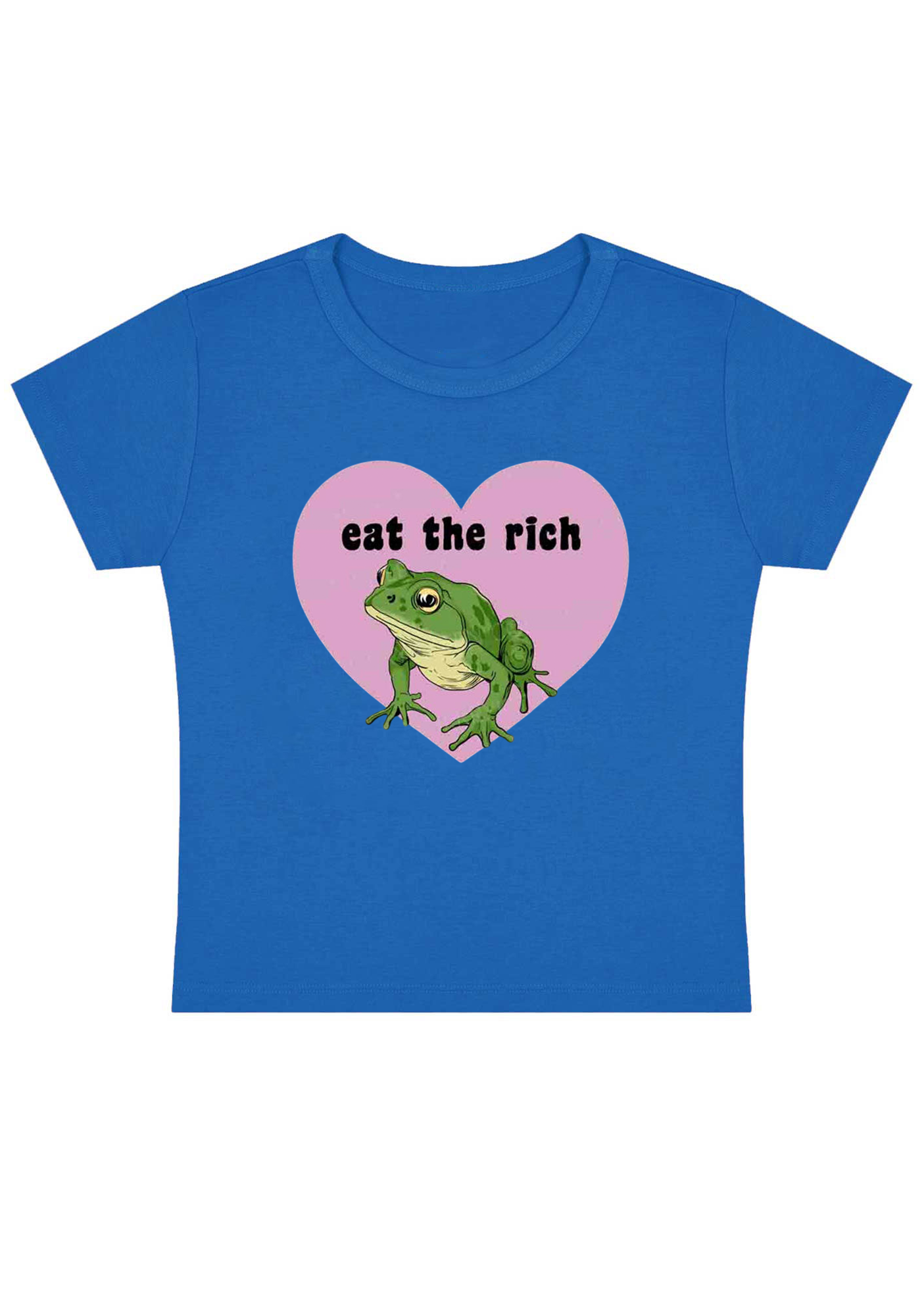 Eat The Rich Y2K Baby Tee