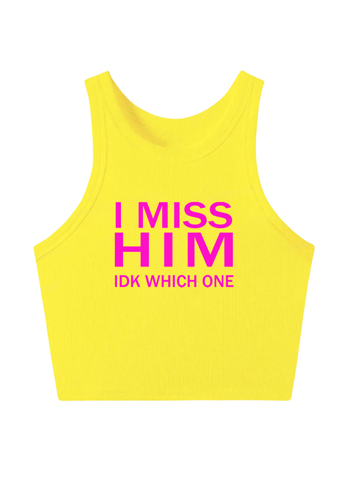 I Miss Him Y2K Crop Tank Top