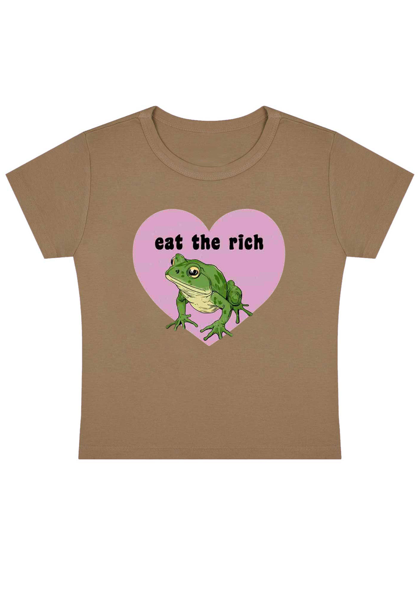 Eat The Rich Y2K Baby Tee