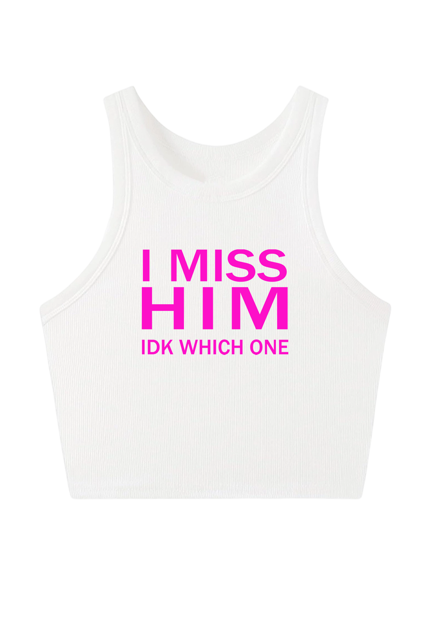 I Miss Him Y2K Crop Tank Top