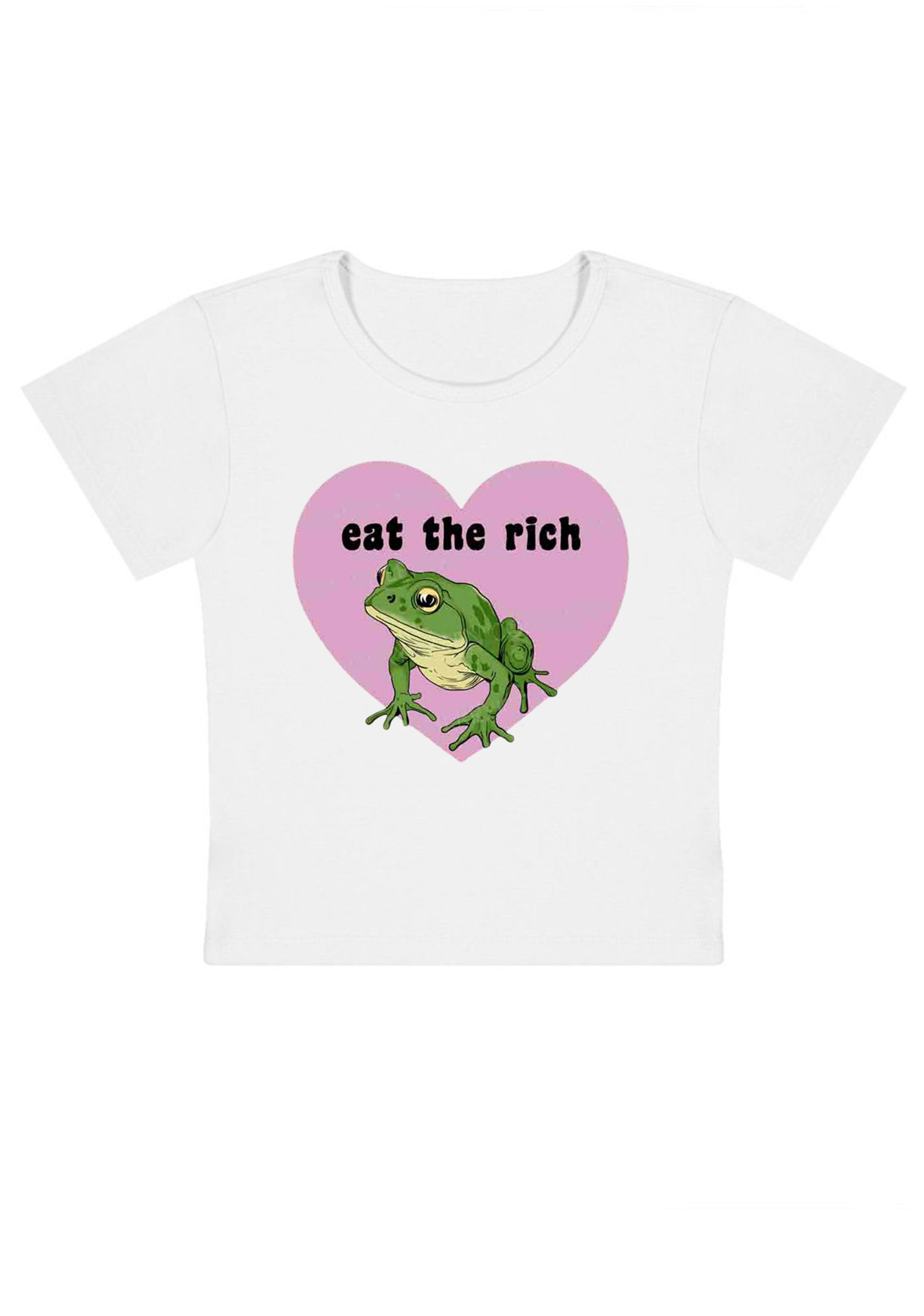 Eat The Rich Y2K Baby Tee