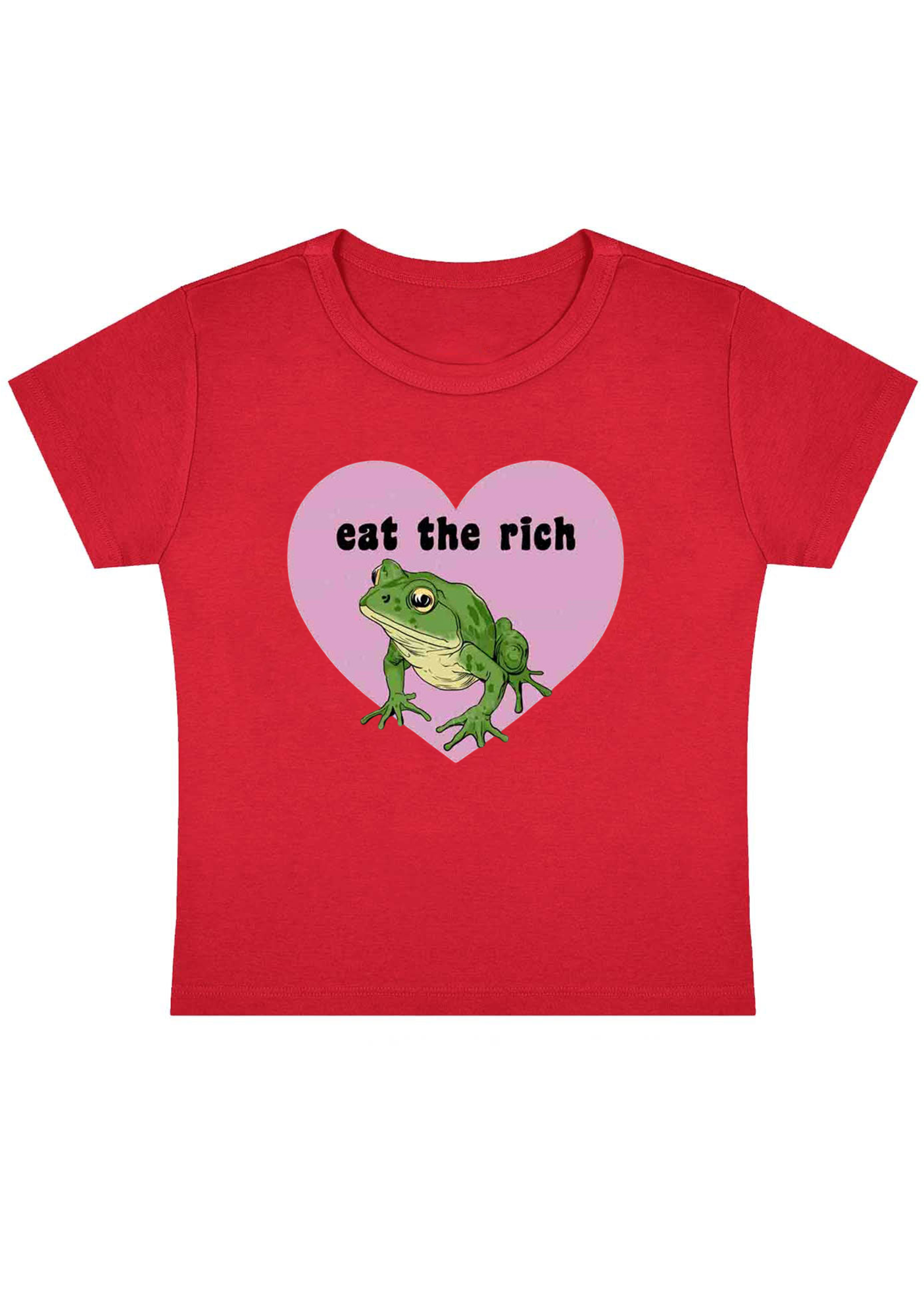 Eat The Rich Y2K Baby Tee